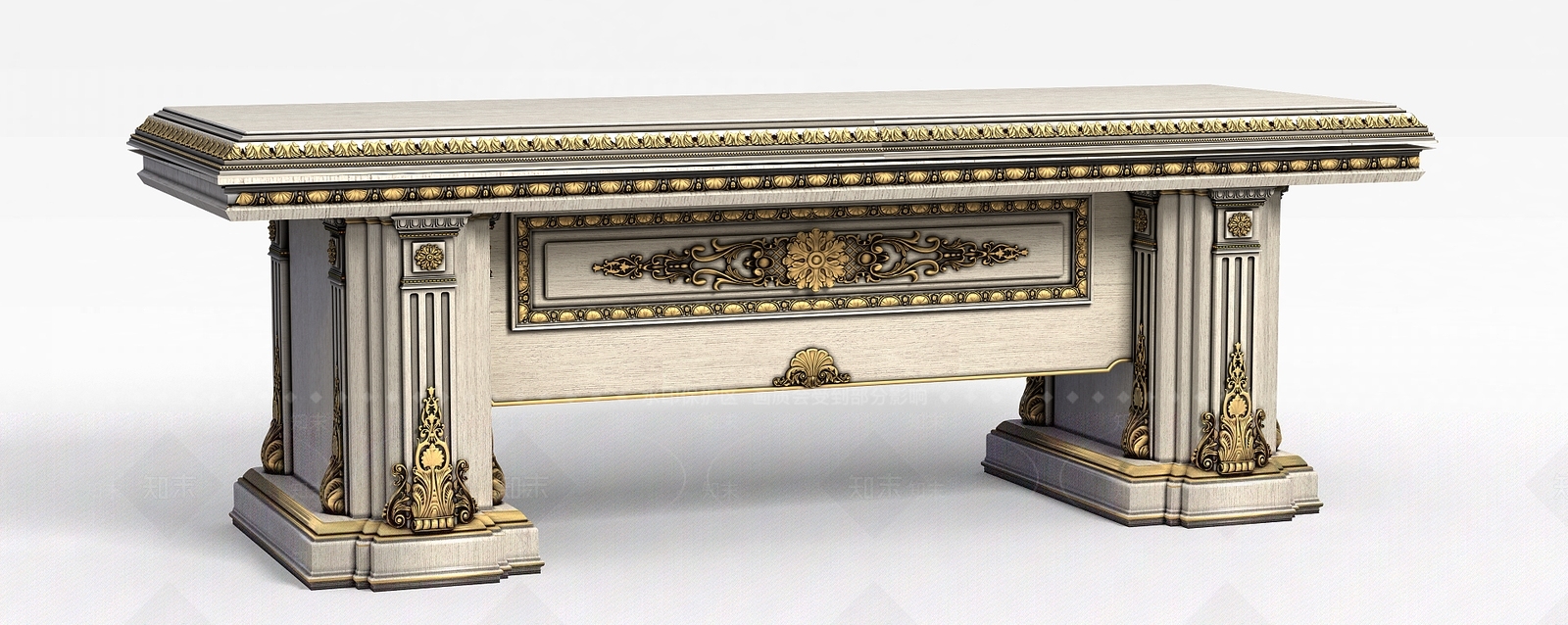 欧式古典欧式风格茶几3D模型下载【ID:1198848707】