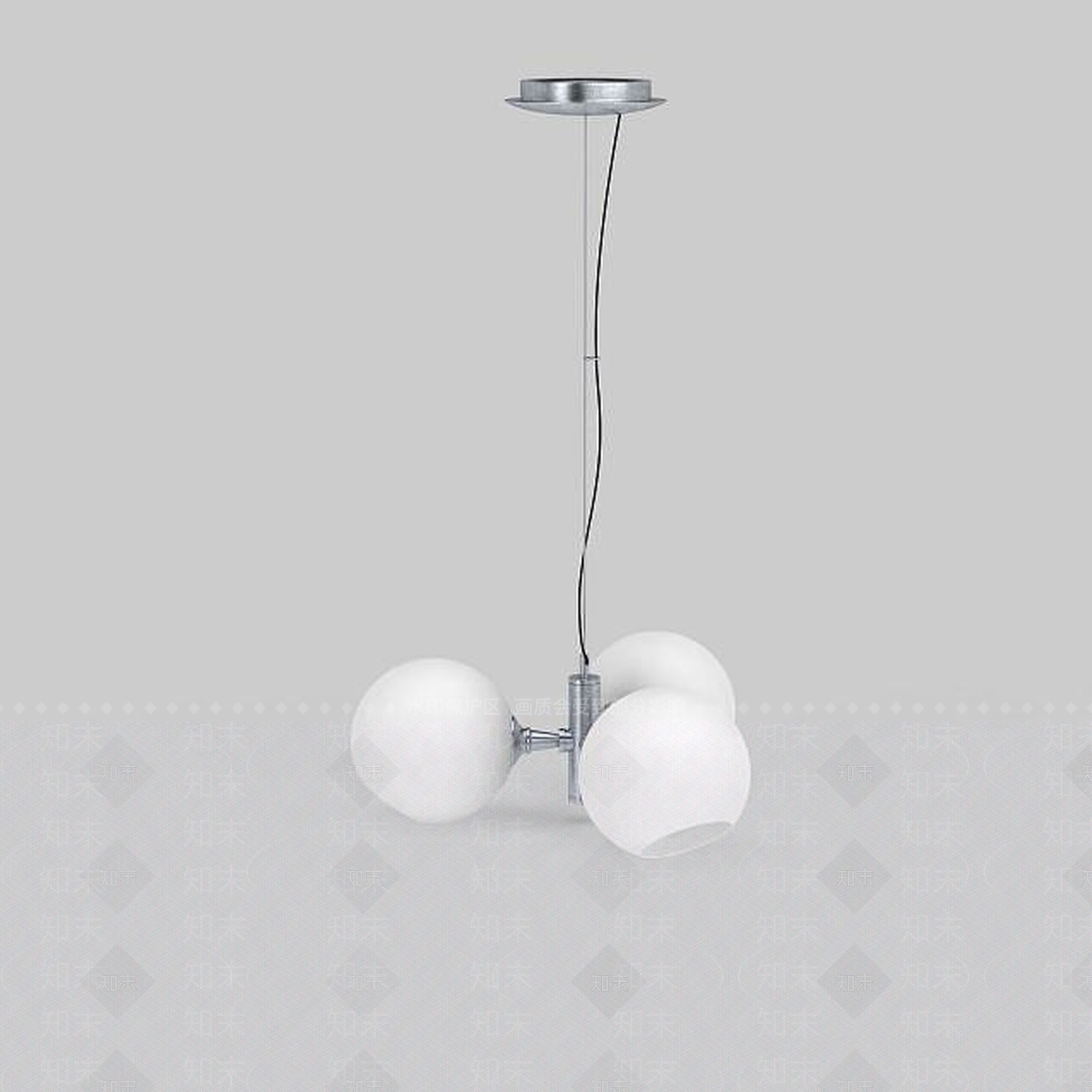 现代室内吊灯3D模型下载【ID:1198849619】