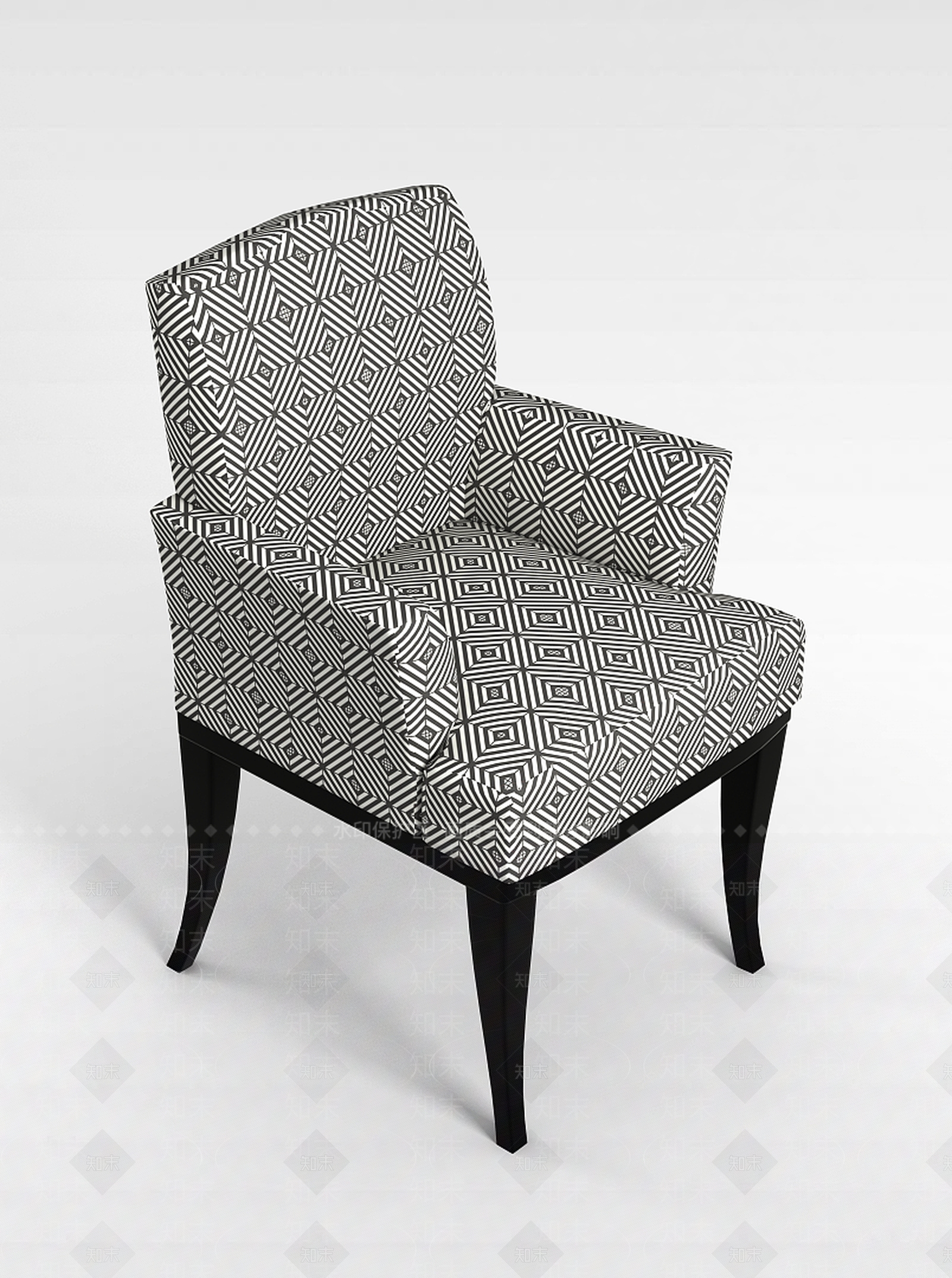 现代方形沙发椅3D模型下载【ID:1198851807】