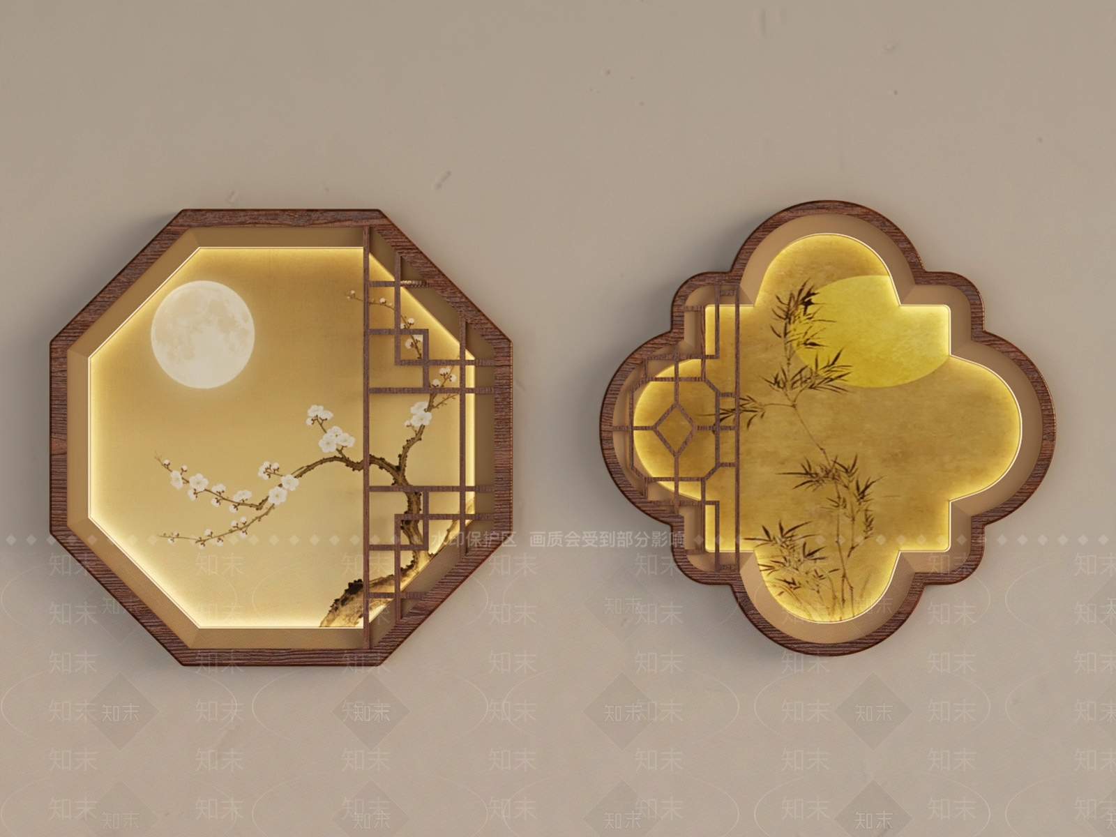 现代新中式挂件3D模型下载【ID:1198854203】