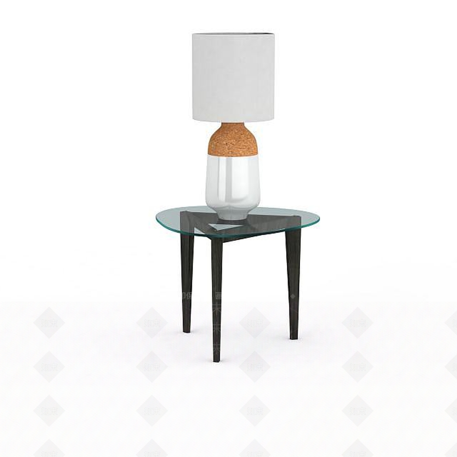 现代客厅台灯3D模型下载【ID:1198856343】
