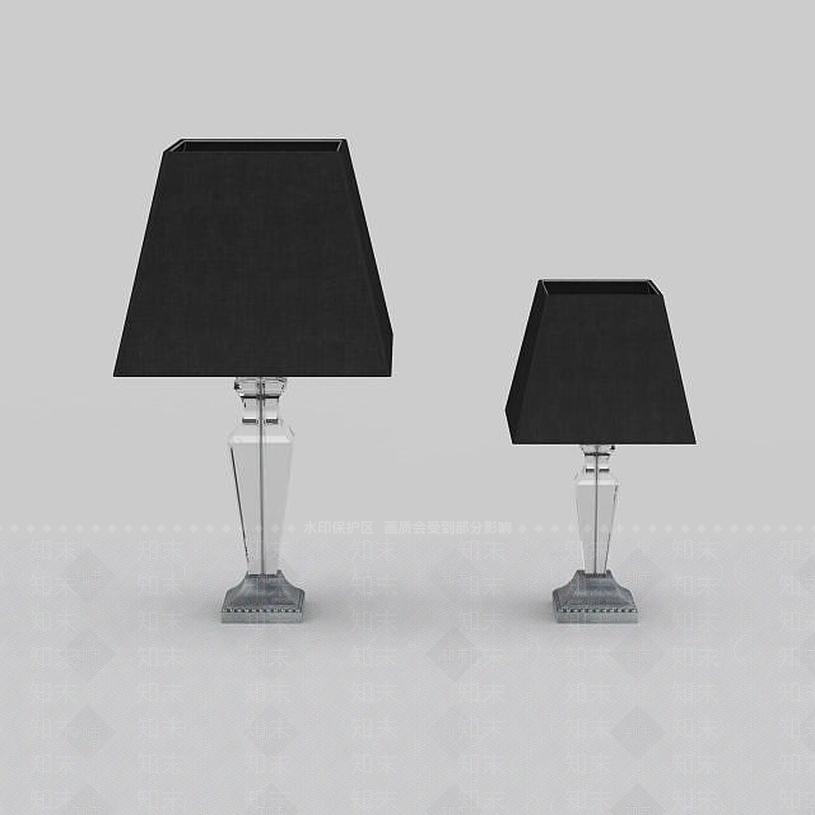 现代客厅简约台灯3D模型下载【ID:1198856637】
