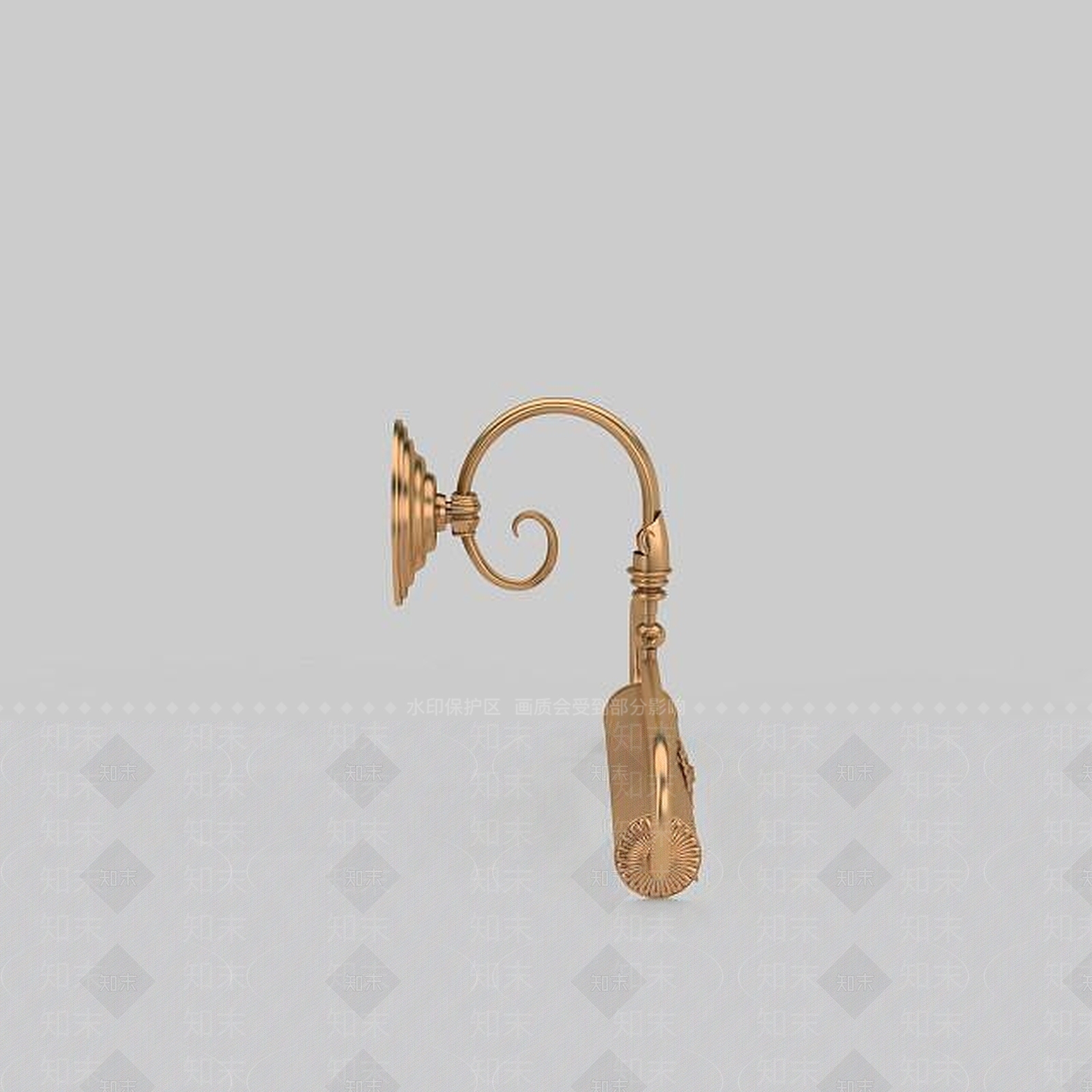 现代金属壁灯3D模型下载【ID:1198857357】