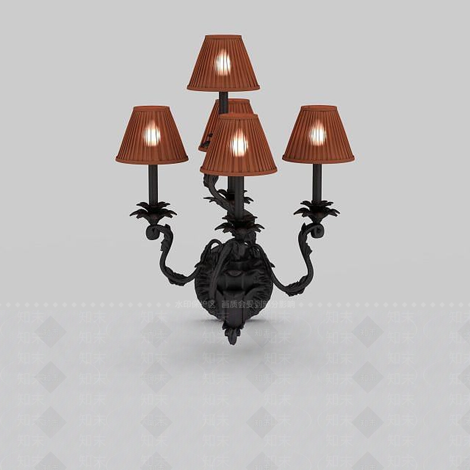 现代室内壁灯3D模型下载【ID:1198857409】