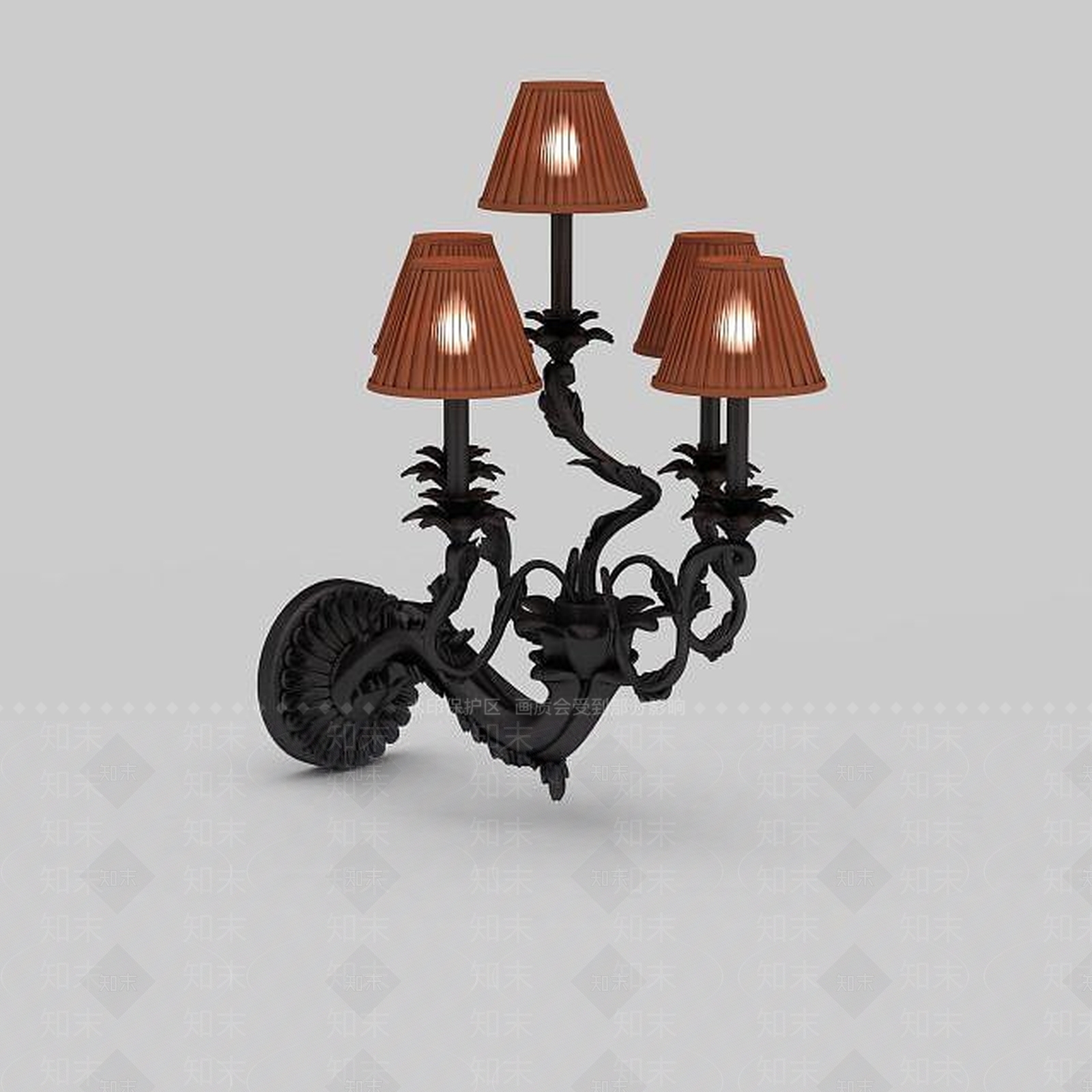 现代室内壁灯3D模型下载【ID:1198857409】
