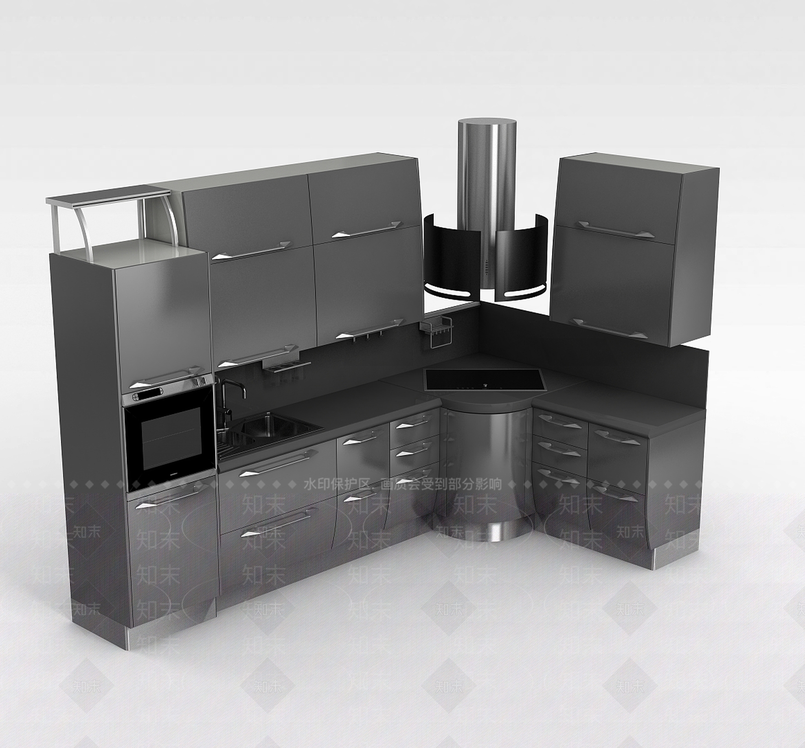 现代厨卫部件3D模型下载【ID:1198857952】