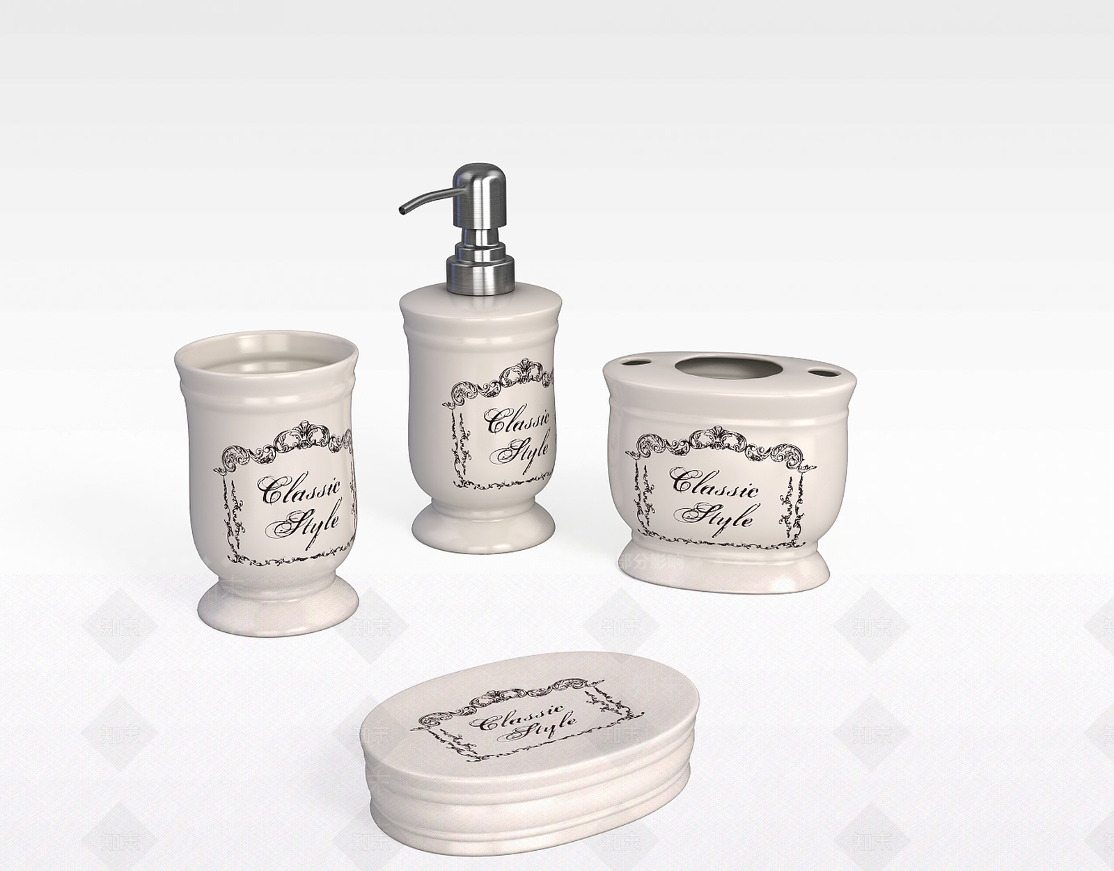 现代咖啡杯子3D模型下载【ID:1198858600】