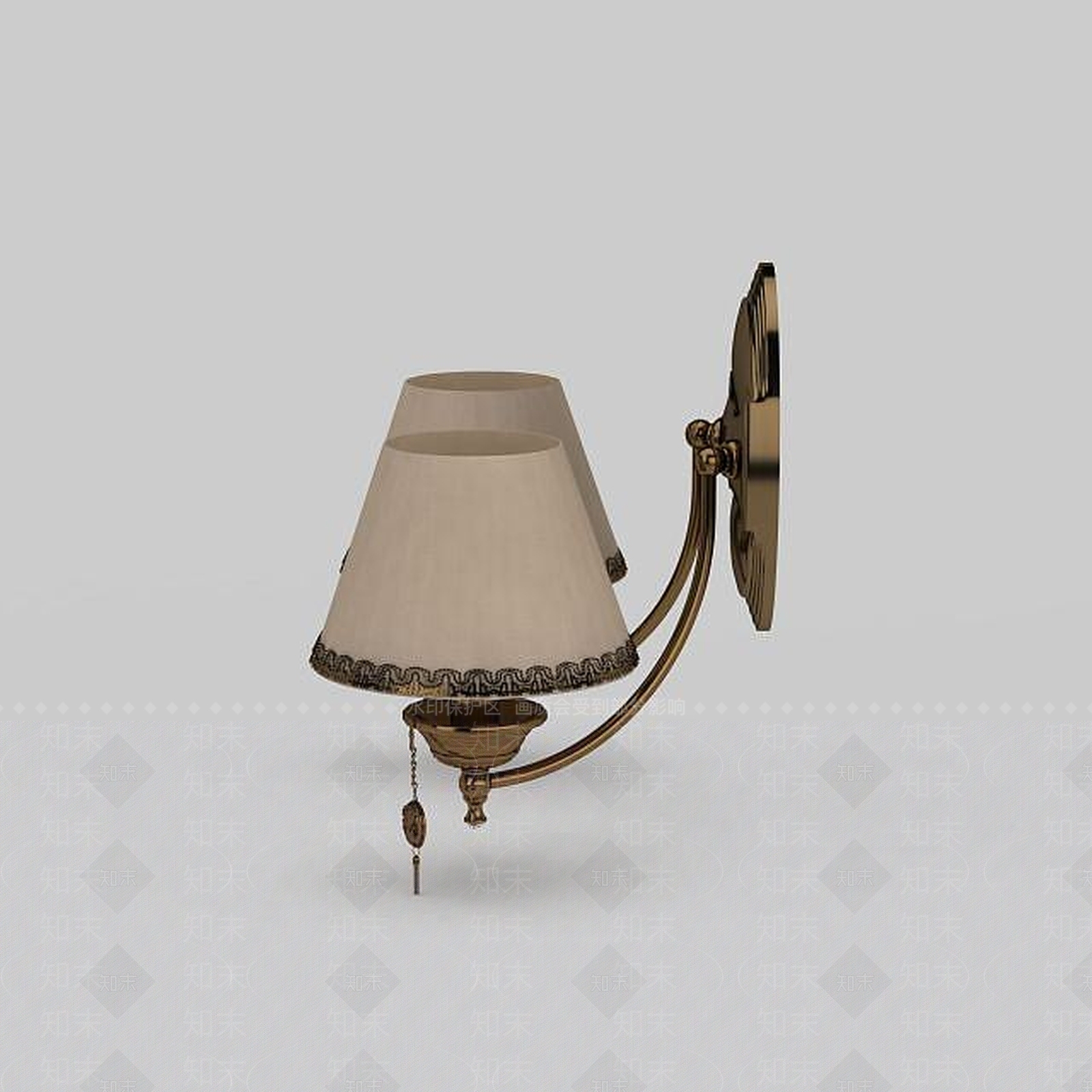 现代简约双头壁灯3D模型下载【ID:1198860781】