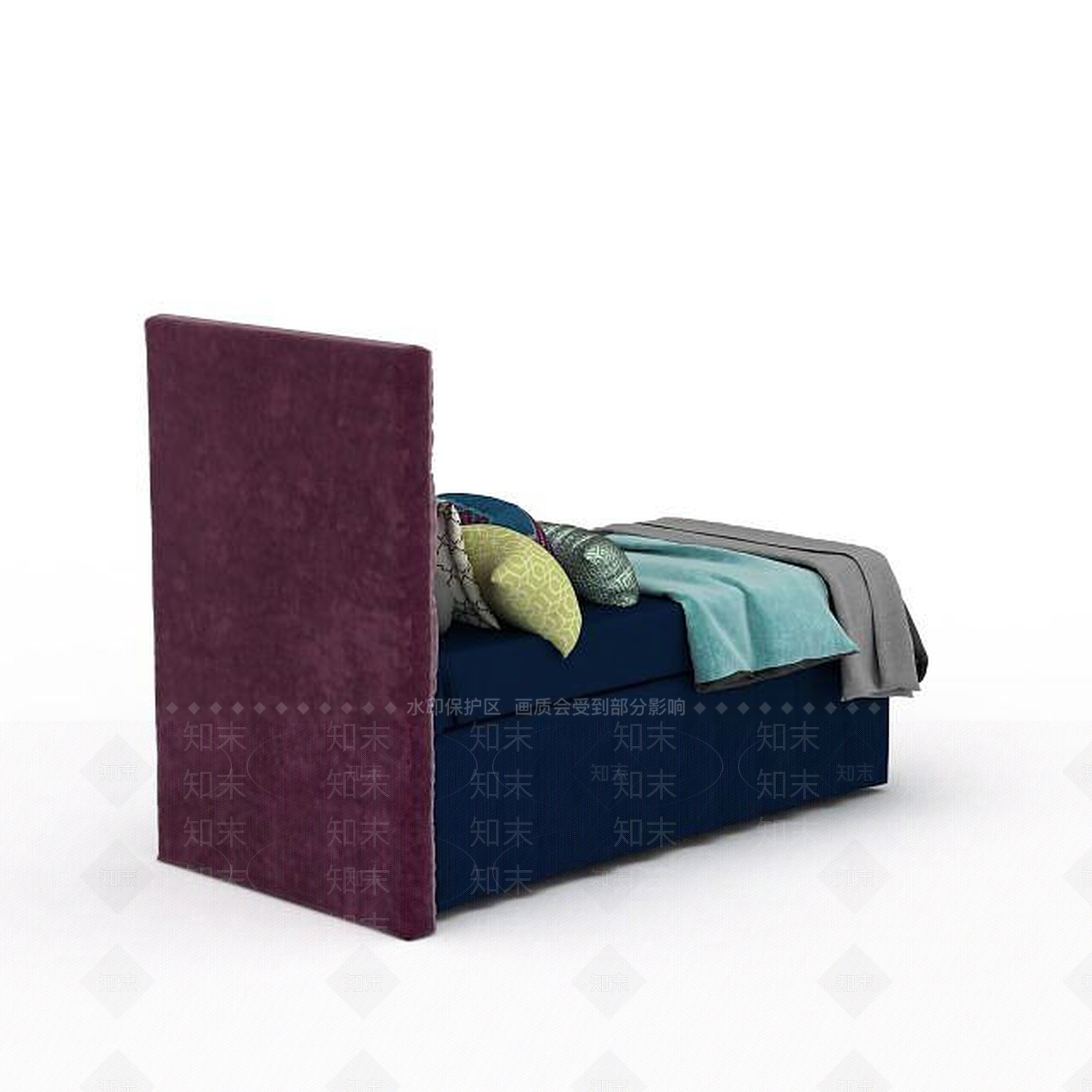 现代儿童床3D模型下载【ID:1198862337】