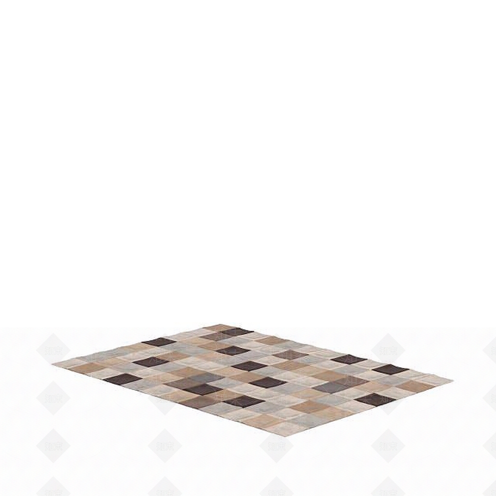 现代方格地毯3D模型下载【ID:1198863072】