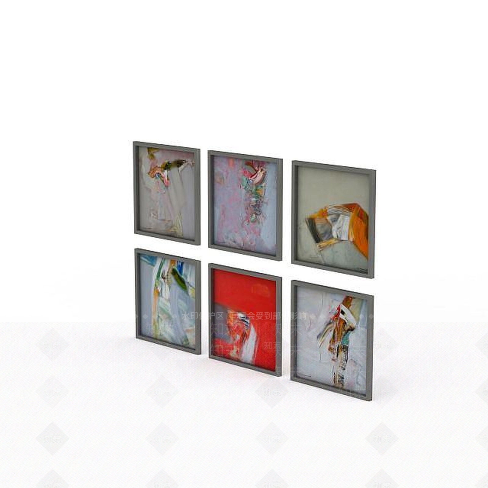现代墙面装饰品3D模型下载【ID:1198863438】
