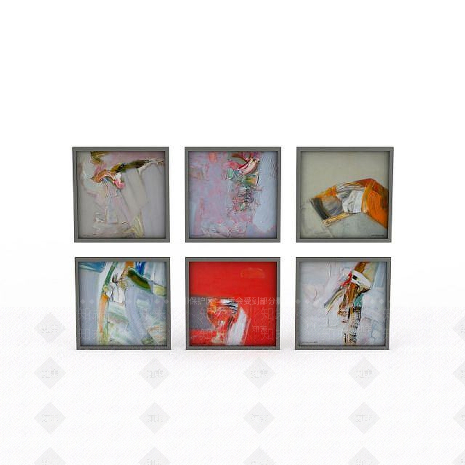 现代墙面装饰品3D模型下载【ID:1198863438】
