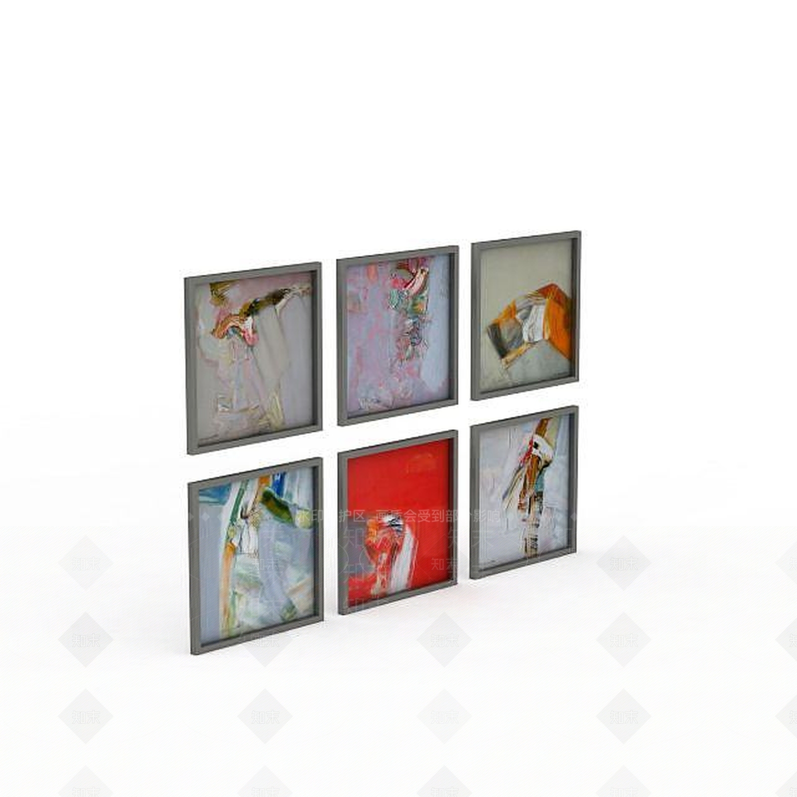 现代墙面装饰品3D模型下载【ID:1198863438】