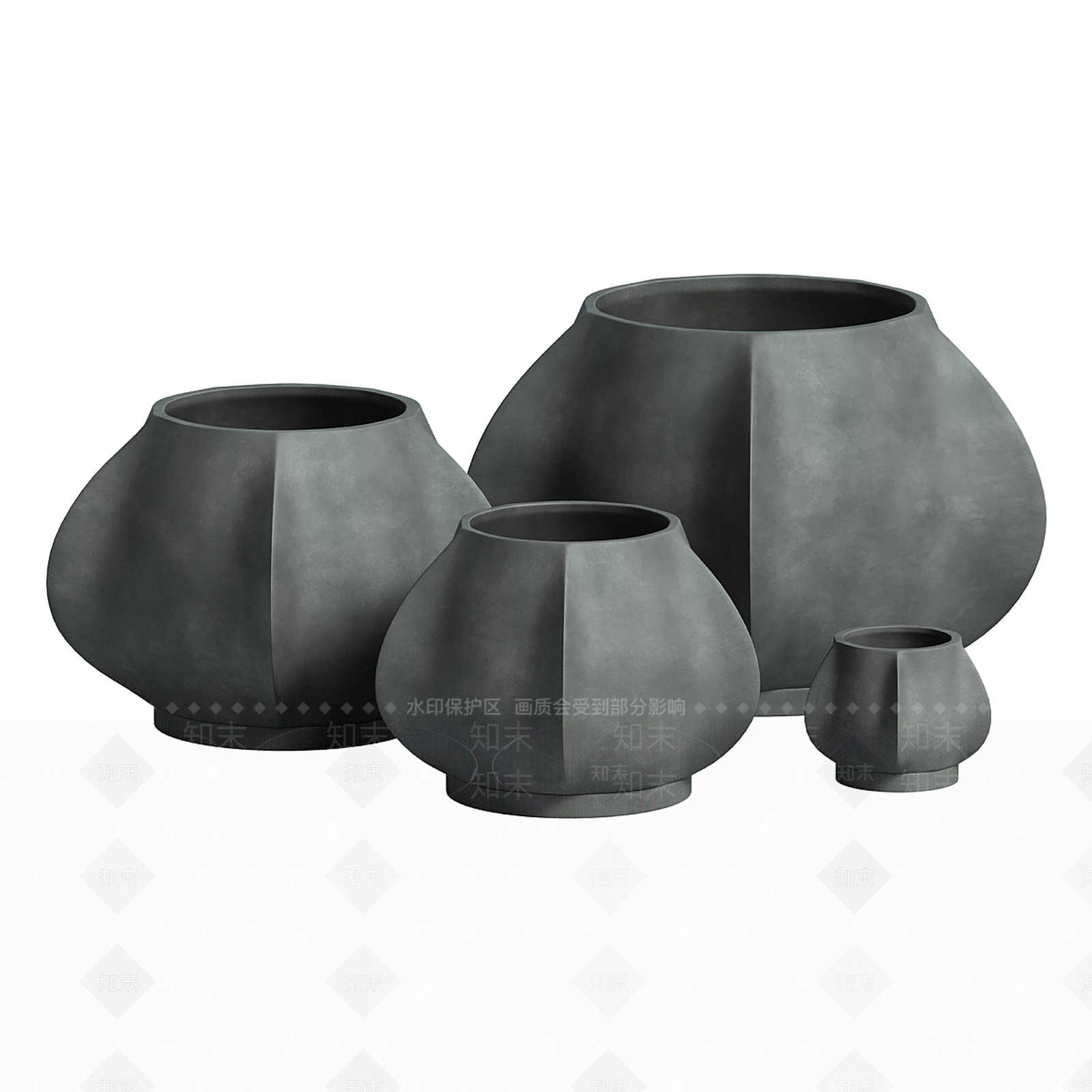 新中式侘寂罐子3D模型下载【ID:1198863673】