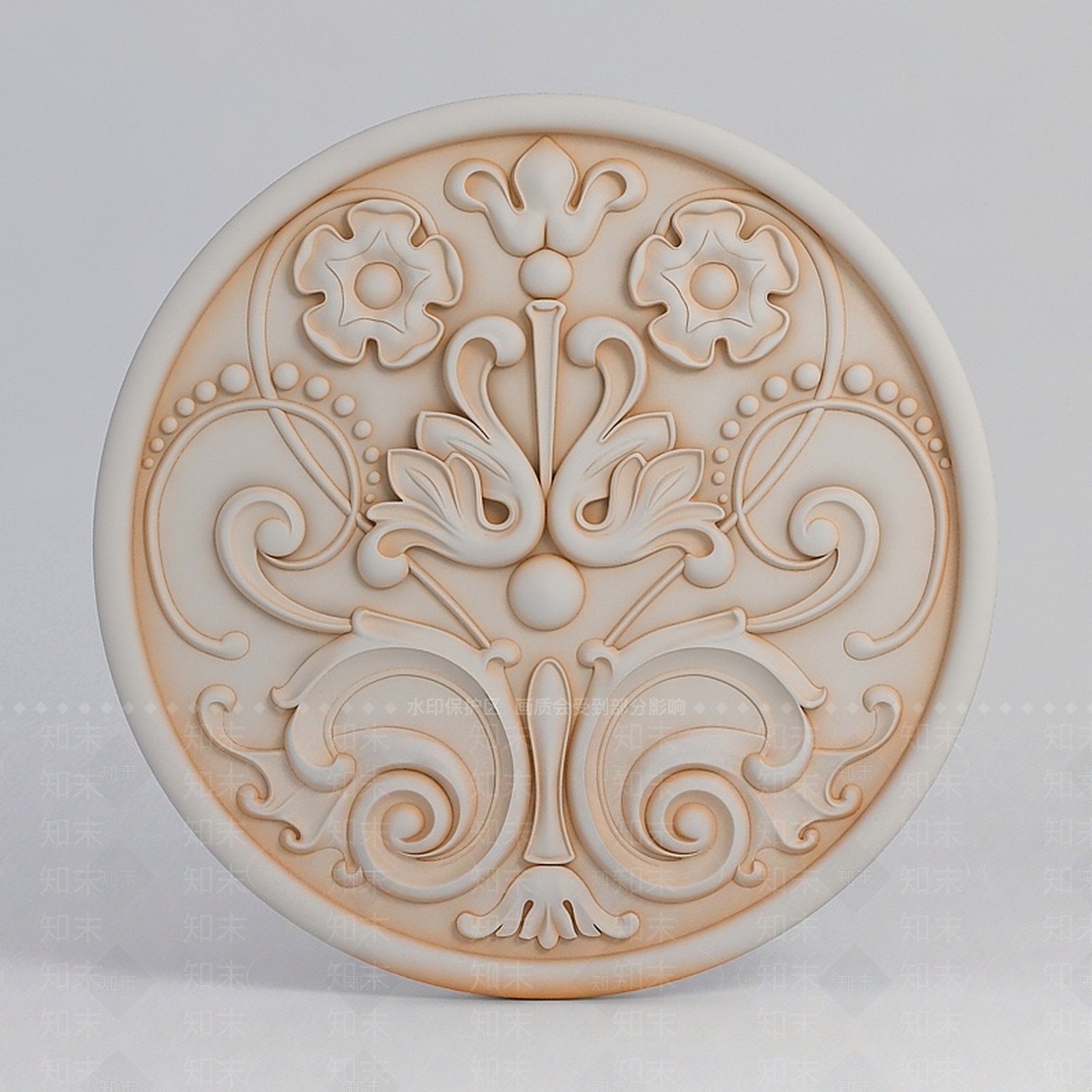 现代浮雕装饰品3D模型下载【ID:1198863601】