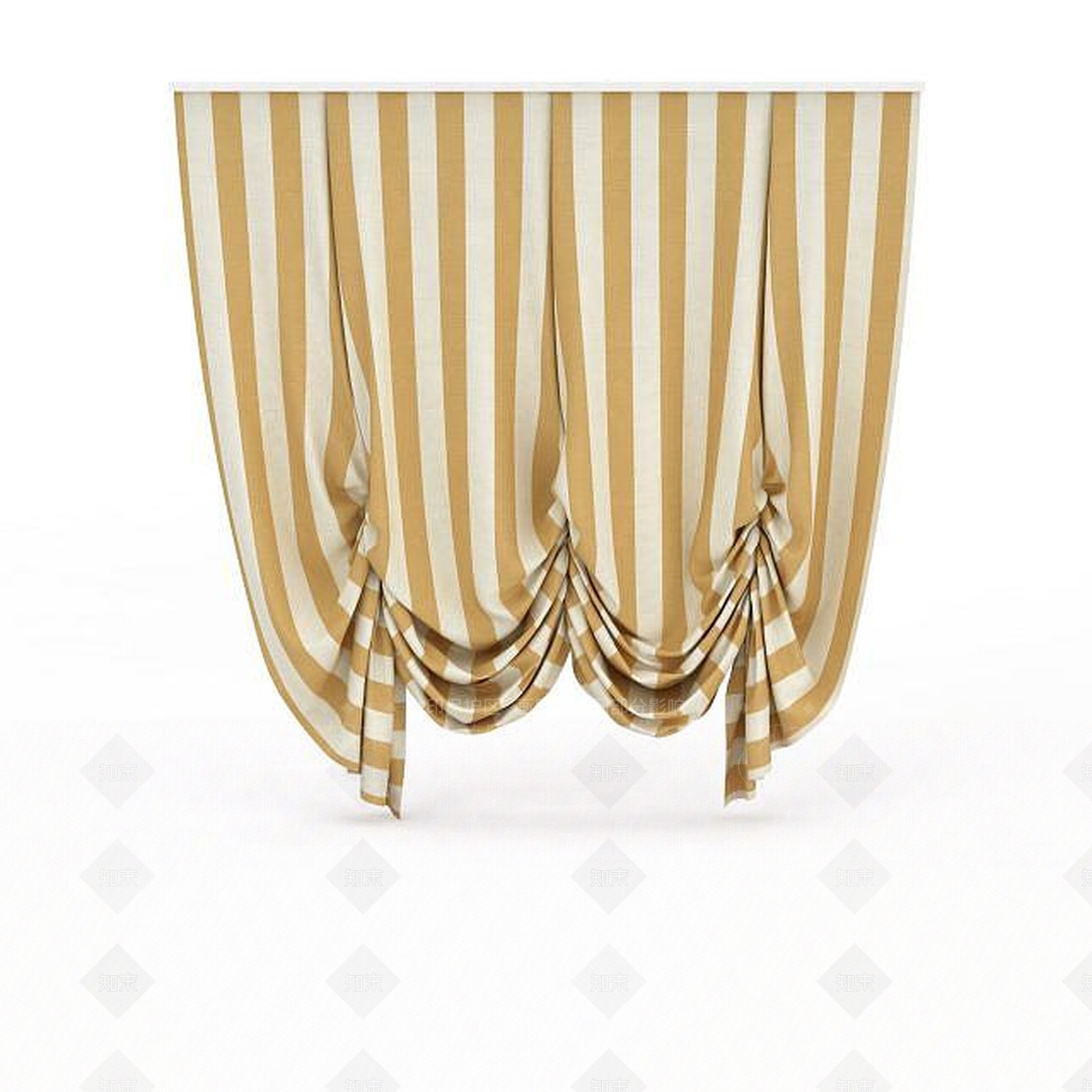 现代室内窗帘3D模型下载【ID:1198864290】