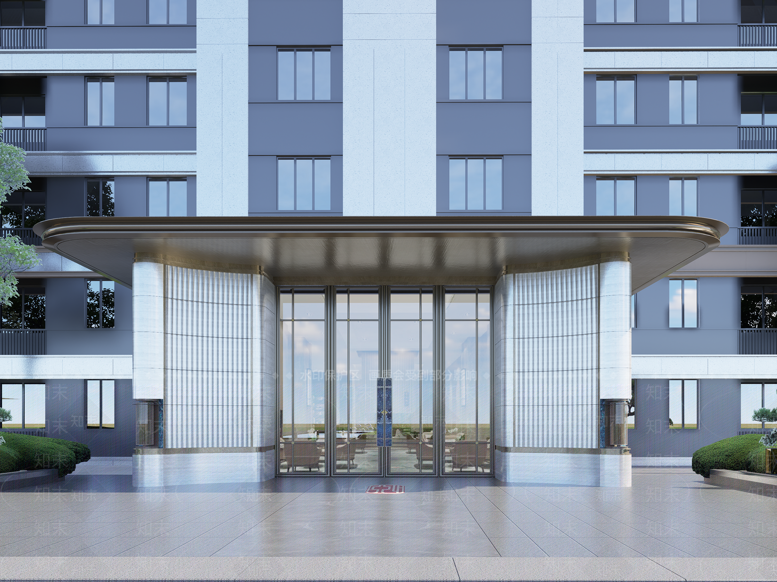 现代新中式多层住宅SU模型下载【ID:1198866326】