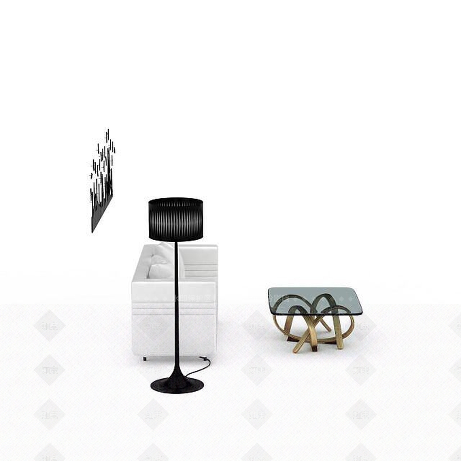 现代沙发茶几组合3D模型下载【ID:1198866246】