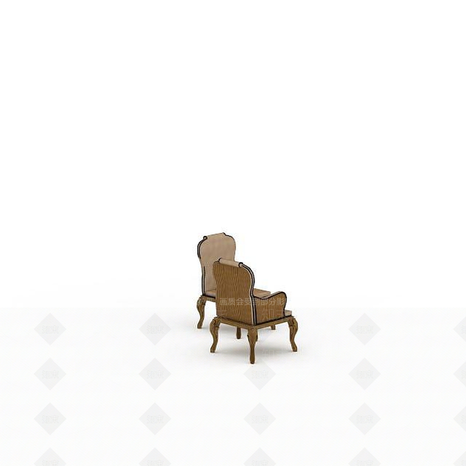 现代高靠背餐椅3D模型下载【ID:1198867434】
