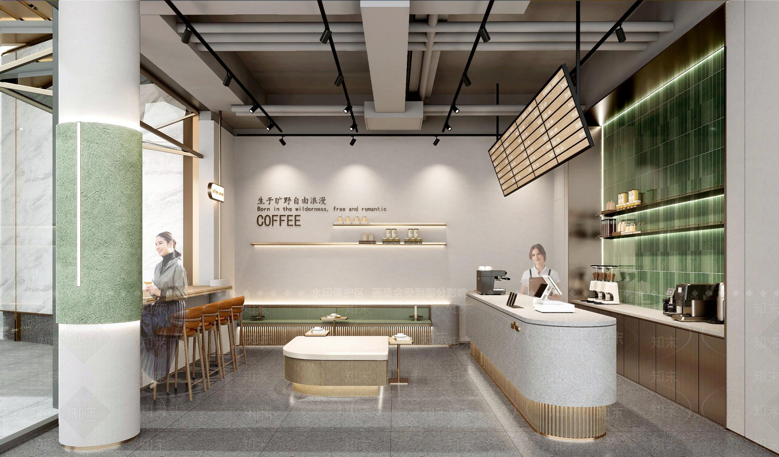现代便利店SU模型草图