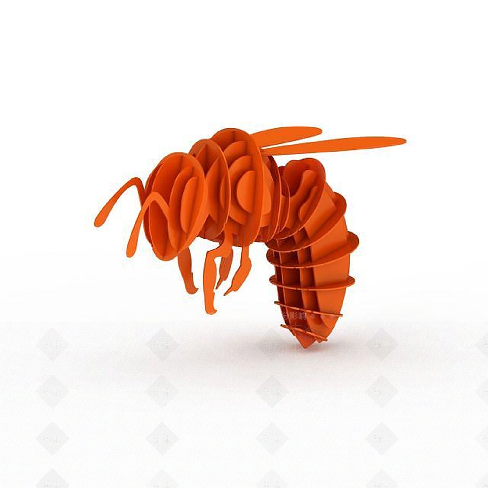 现代昆虫陈设品3D模型下载【ID:1198868045】