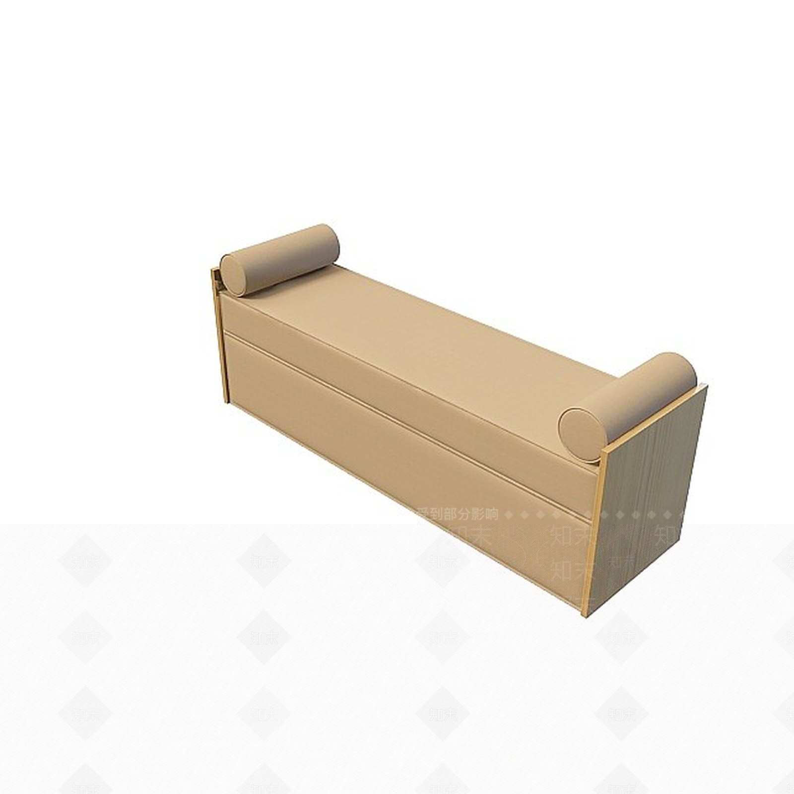 现代长床尾凳3D模型下载【ID:1198868495】