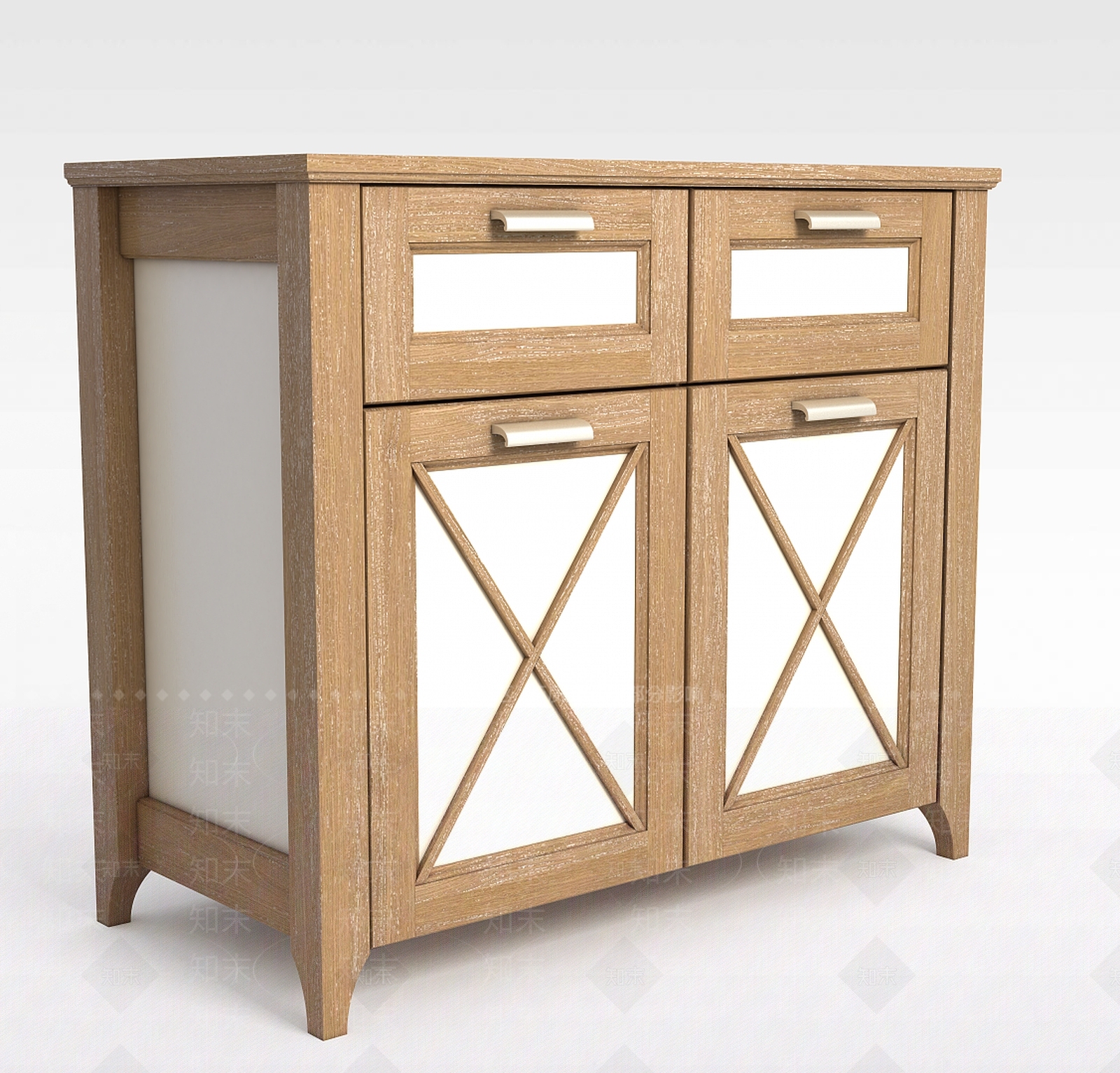 现代实木柜子3D模型下载【ID:1198868477】