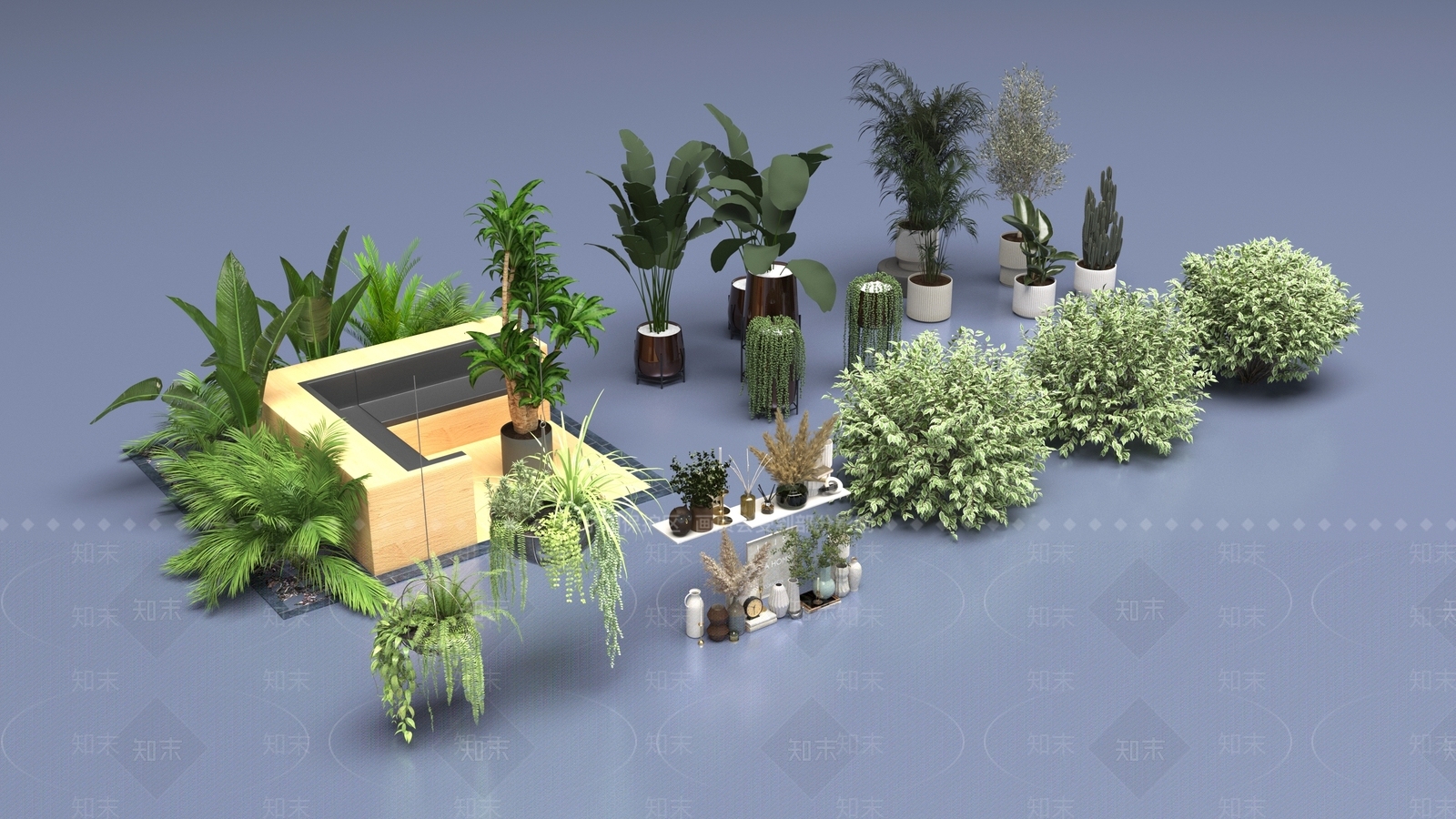 盆栽3D模型下载【ID:1198868768】