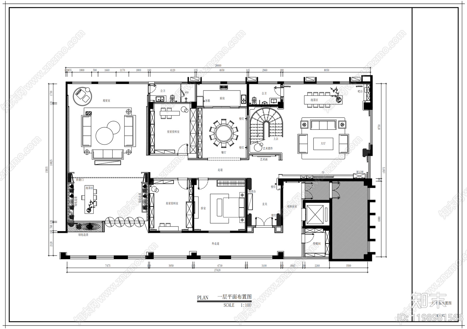 别墅施工图下载【ID:1198981568】
