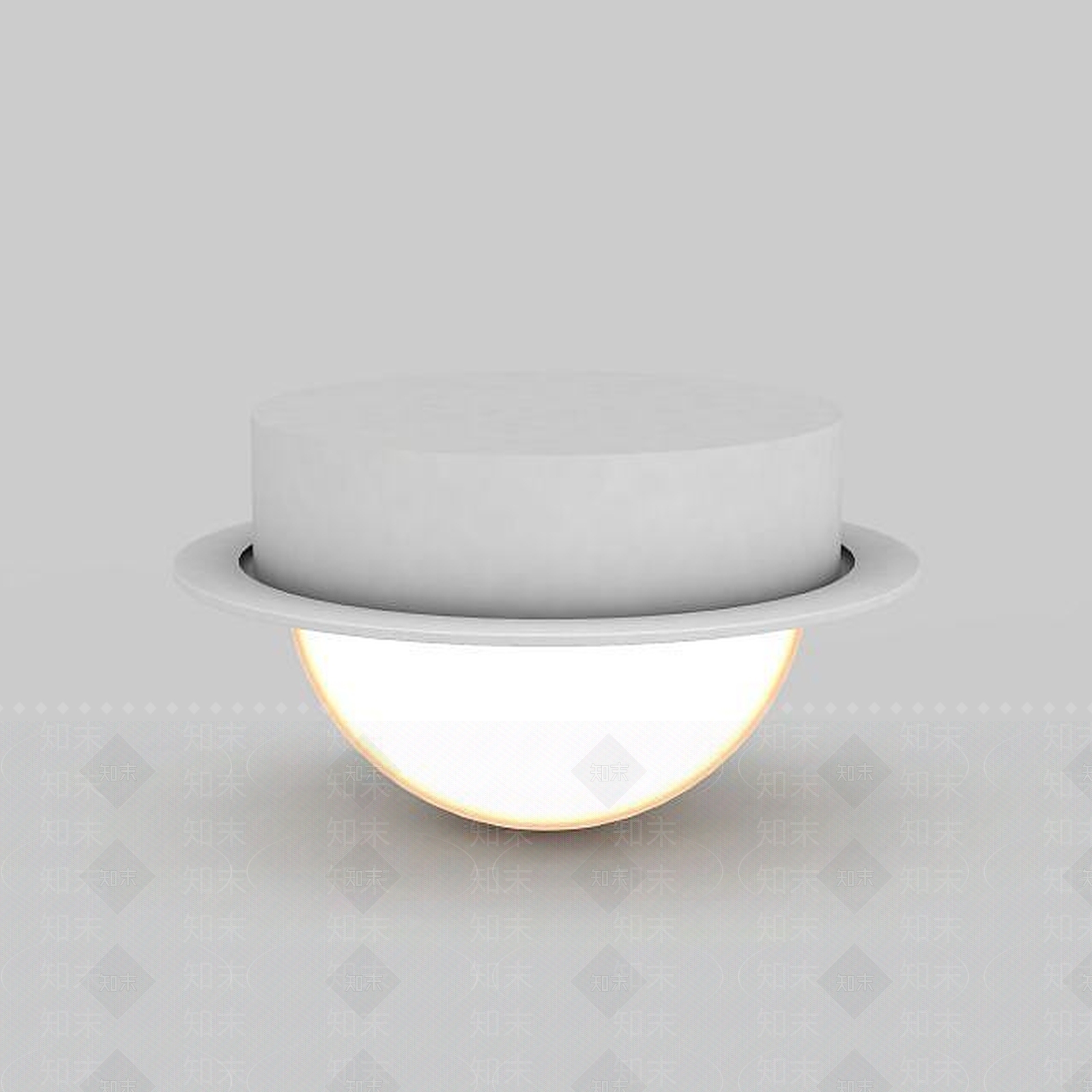 现代卧室简约吸顶灯3D模型下载【ID:1198869271】