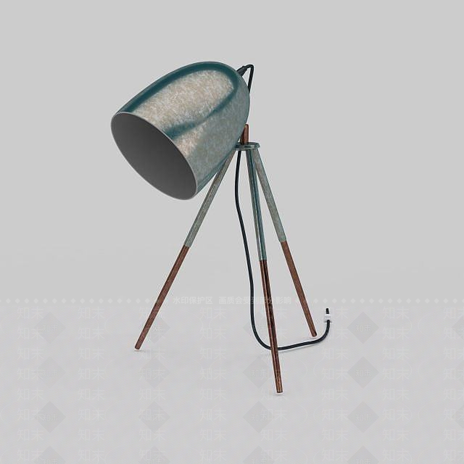 现代三脚落地灯3D模型下载【ID:1198869581】