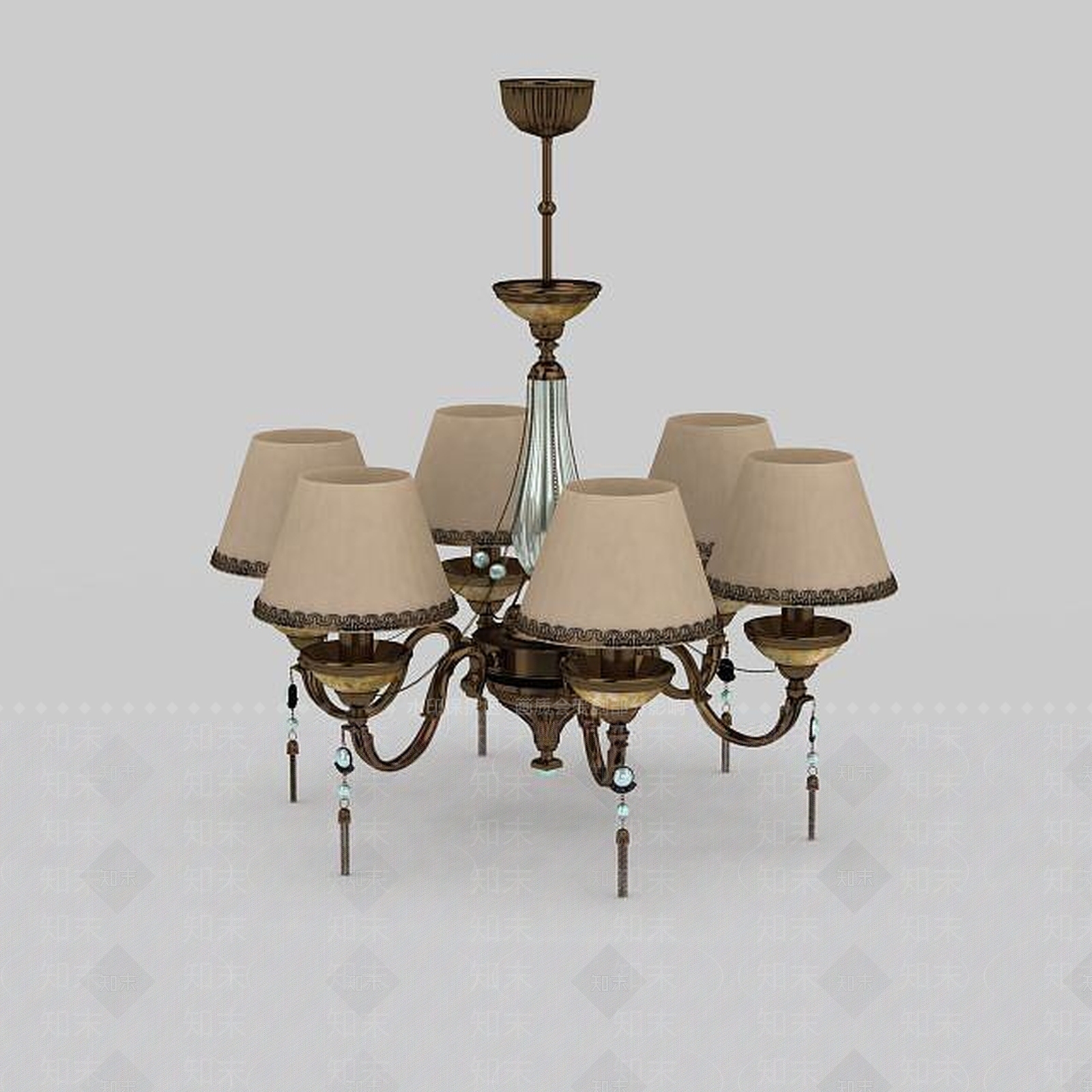 现代家居卧室吊灯3D模型下载【ID:1198869691】