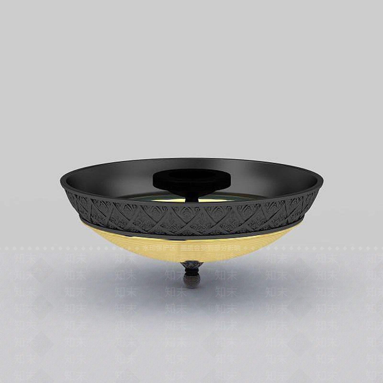 现代圆形吸顶灯3D模型下载【ID:1198869860】