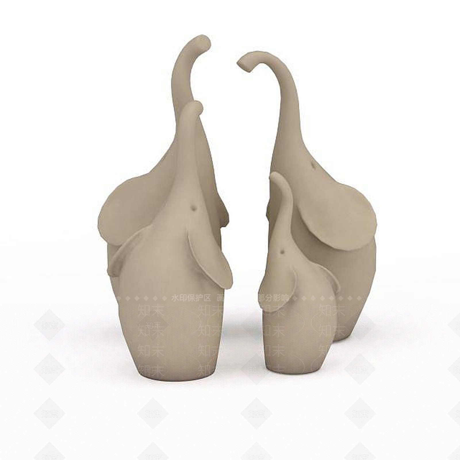 现代艺术陈设品3D模型下载【ID:1198870138】