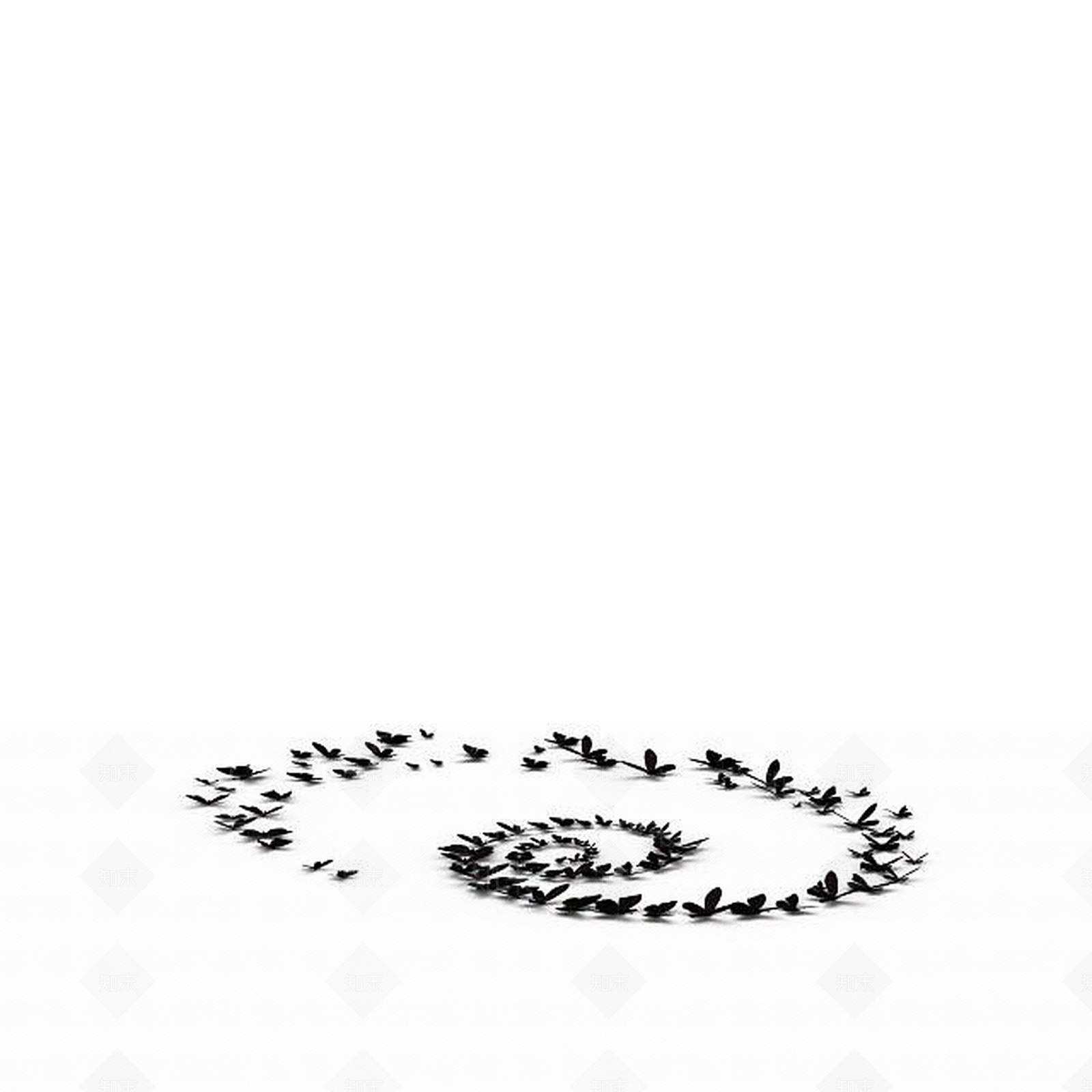 现代蝴蝶墙面饰品3D模型下载【ID:1198870376】