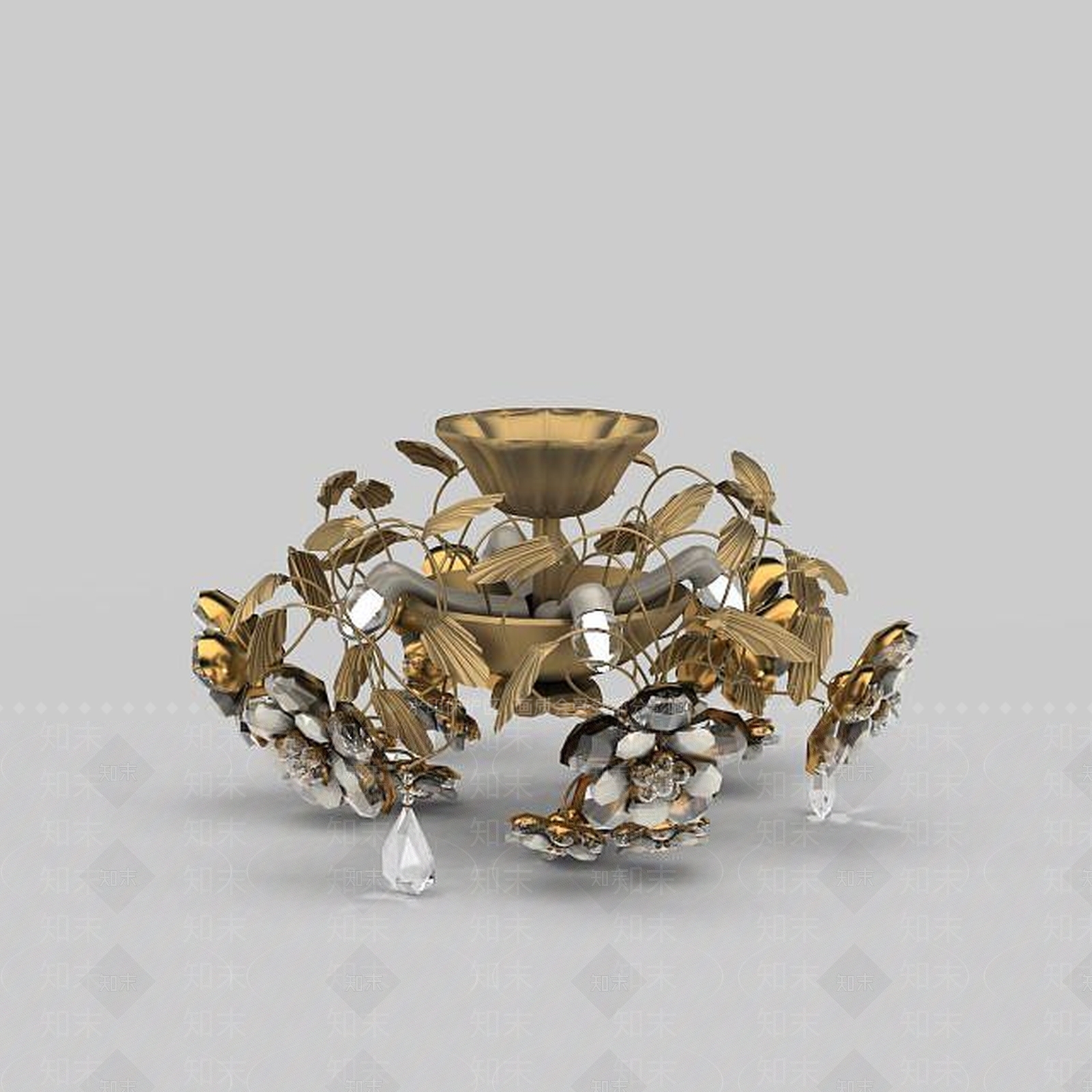 欧式古典欧式吊灯3D模型下载【ID:1198870954】