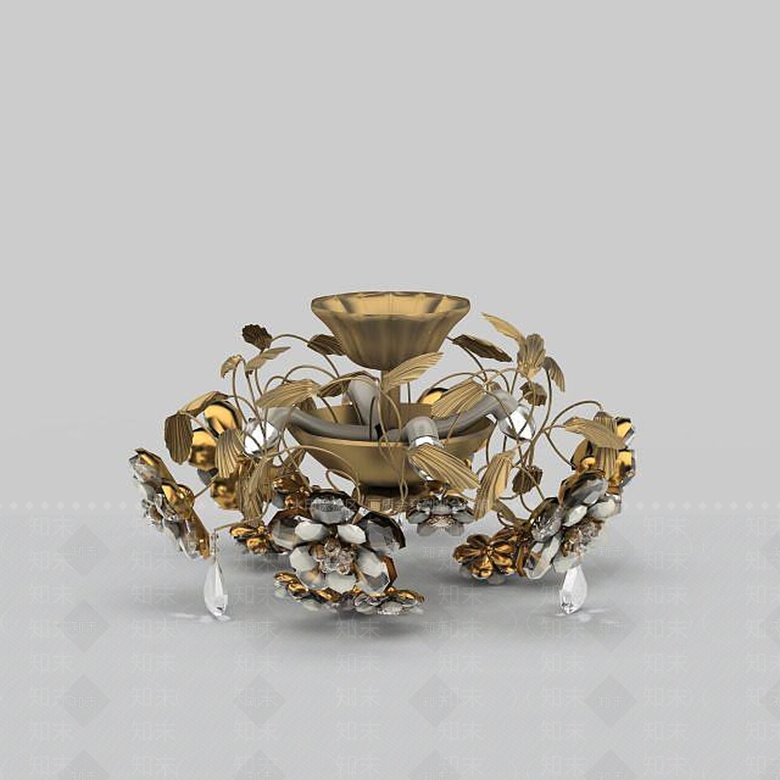 欧式古典欧式吊灯3D模型下载【ID:1198870954】