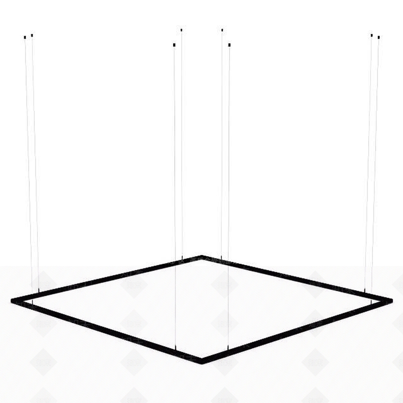 现代大型吊灯3D模型下载【ID:1198871193】