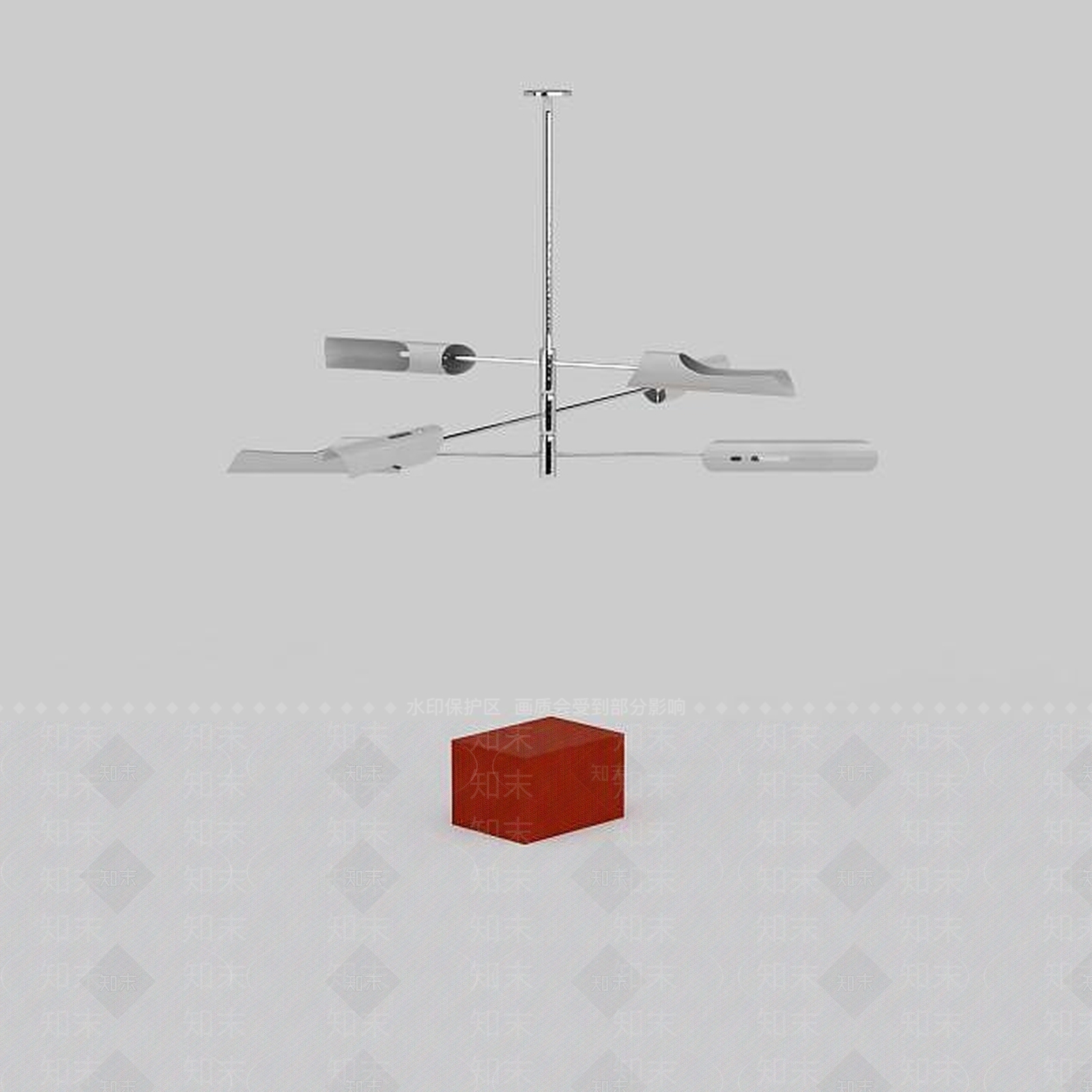 现代室内吊灯3D模型下载【ID:1198871503】