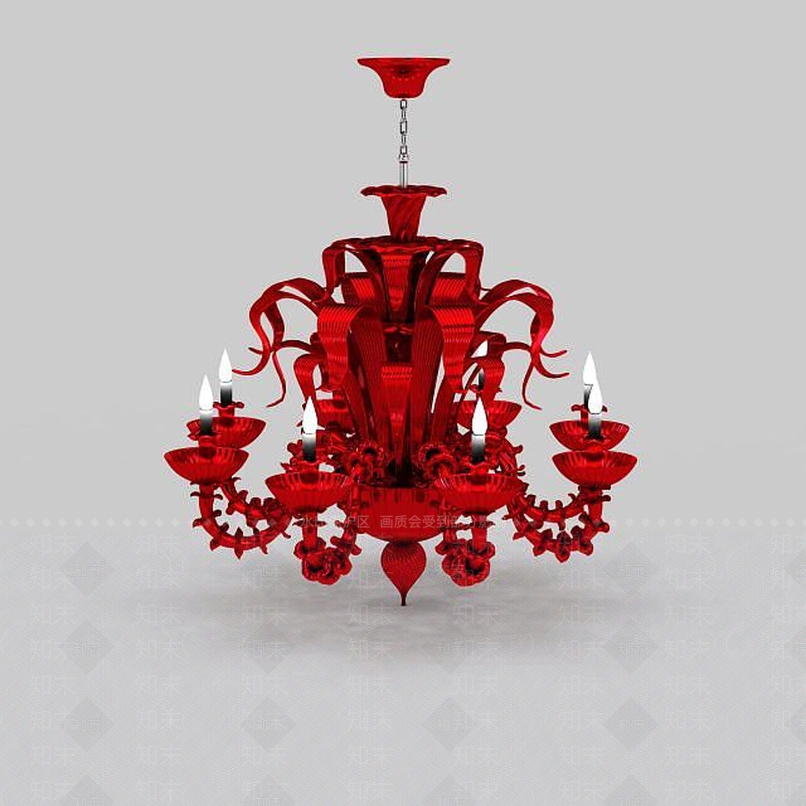 现代铁艺多层吊灯3D模型下载【ID:1198872125】