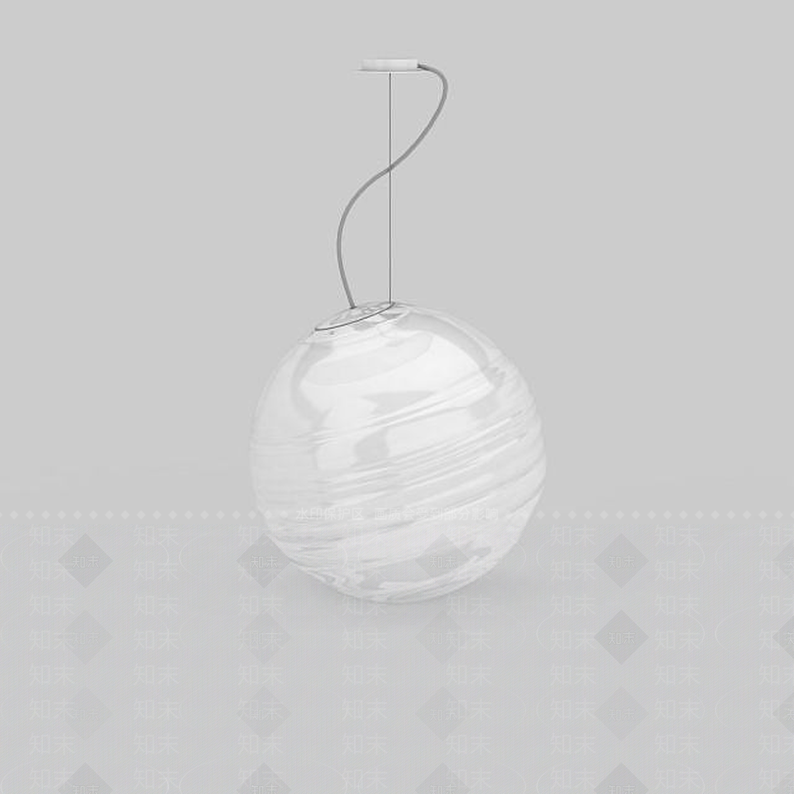 现代球形吊灯3D模型下载【ID:1198873157】
