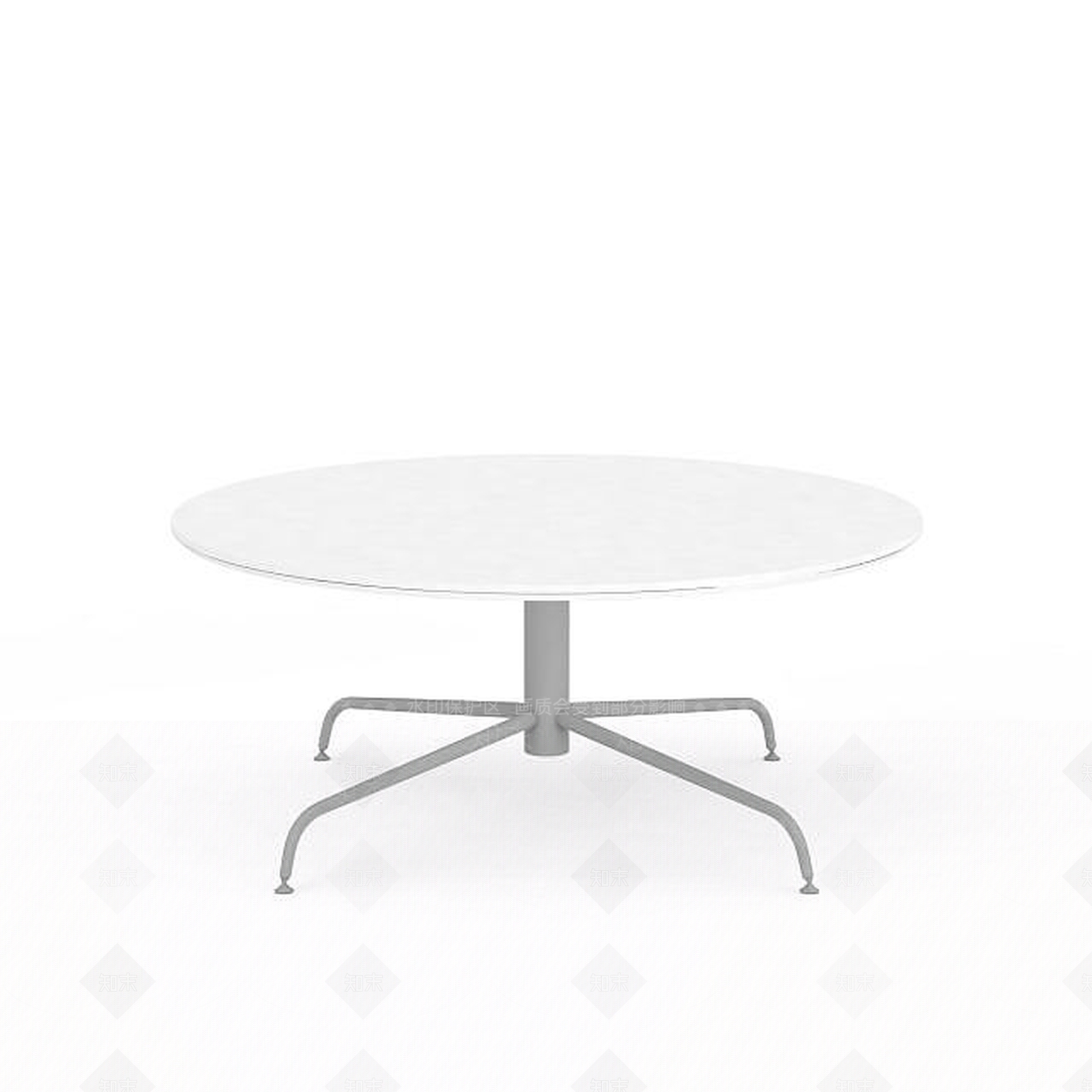 现代圆形餐桌3D模型下载【ID:1198873188】