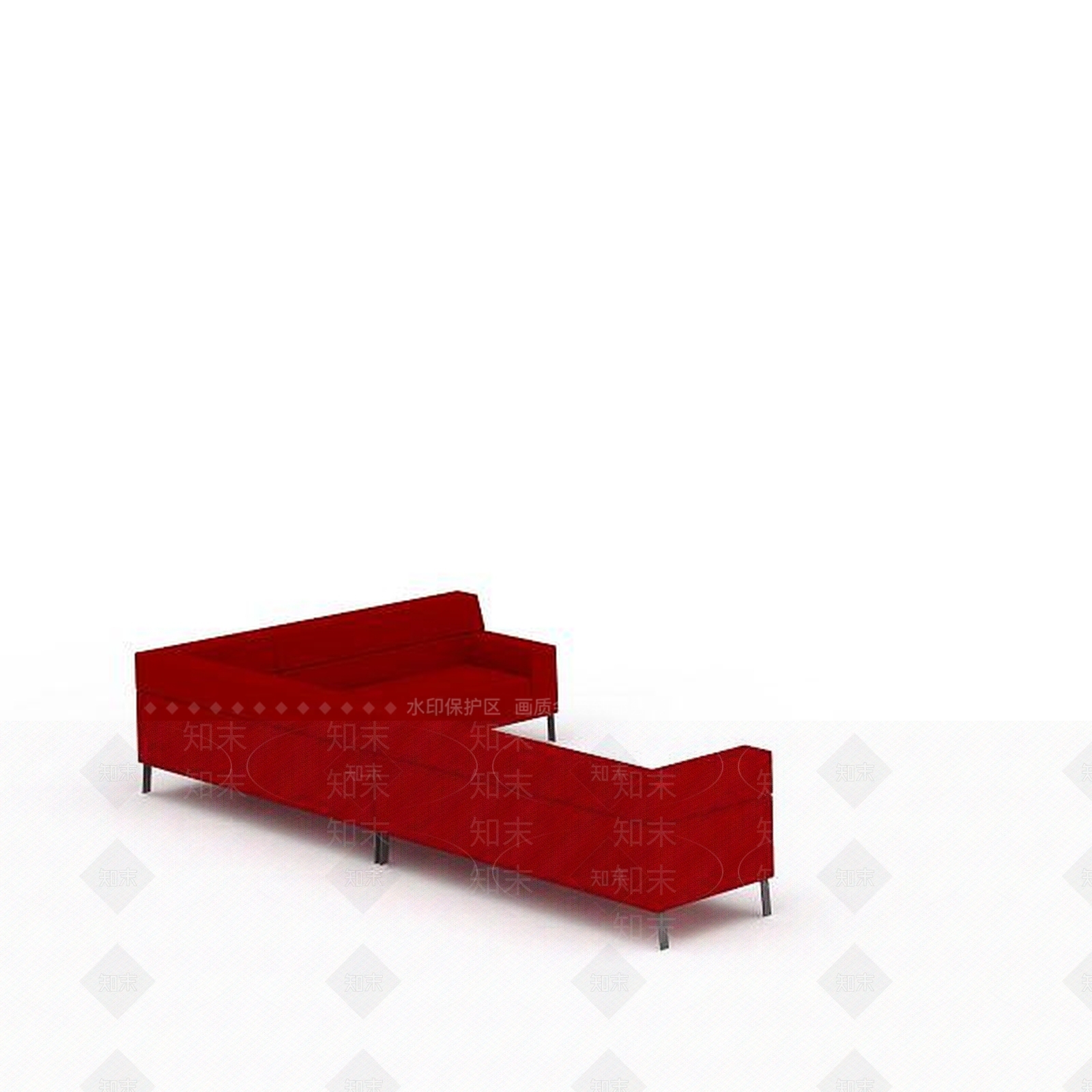 现代简约转角沙发3D模型下载【ID:1198873314】