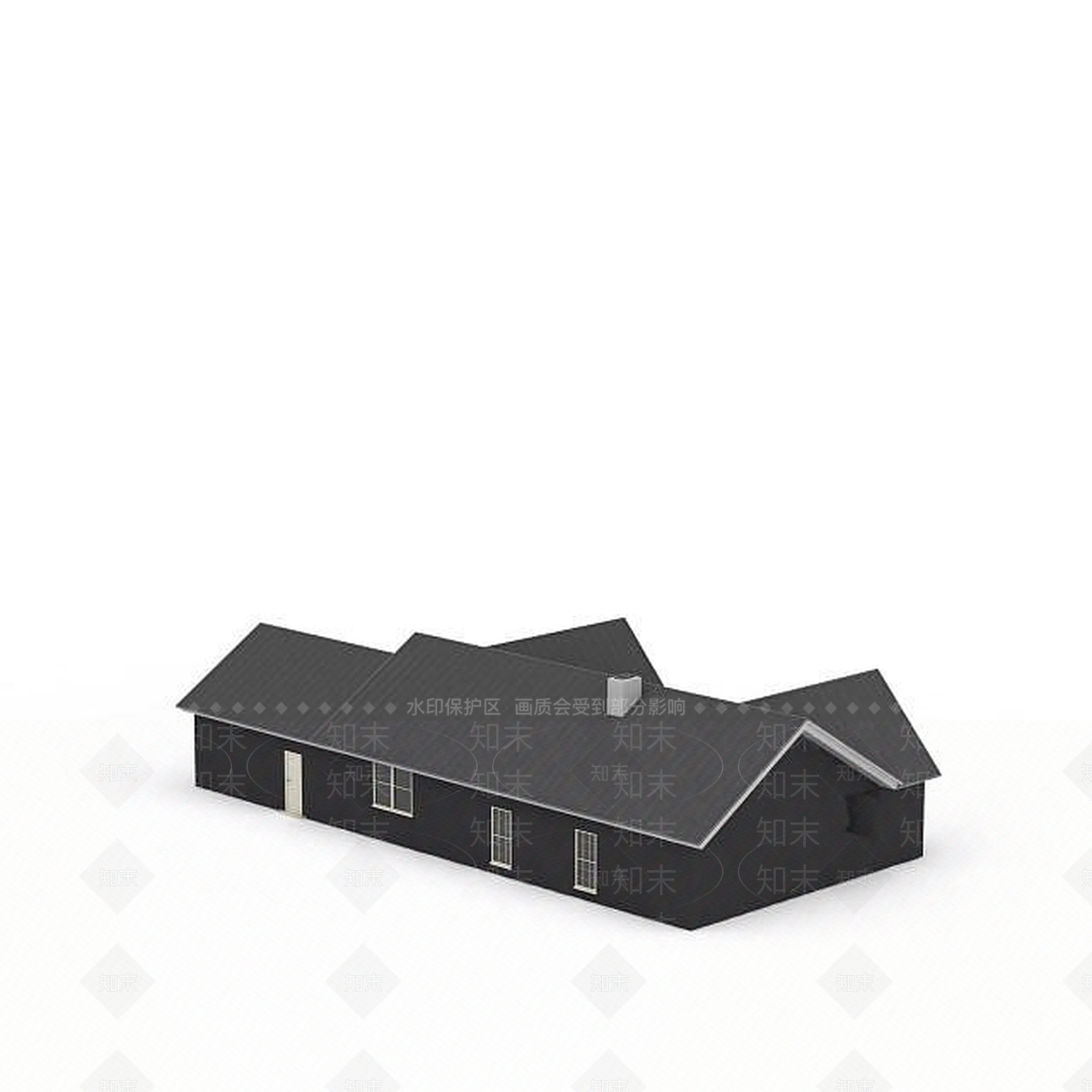 现代居民住宅3D模型下载【ID:1198873433】