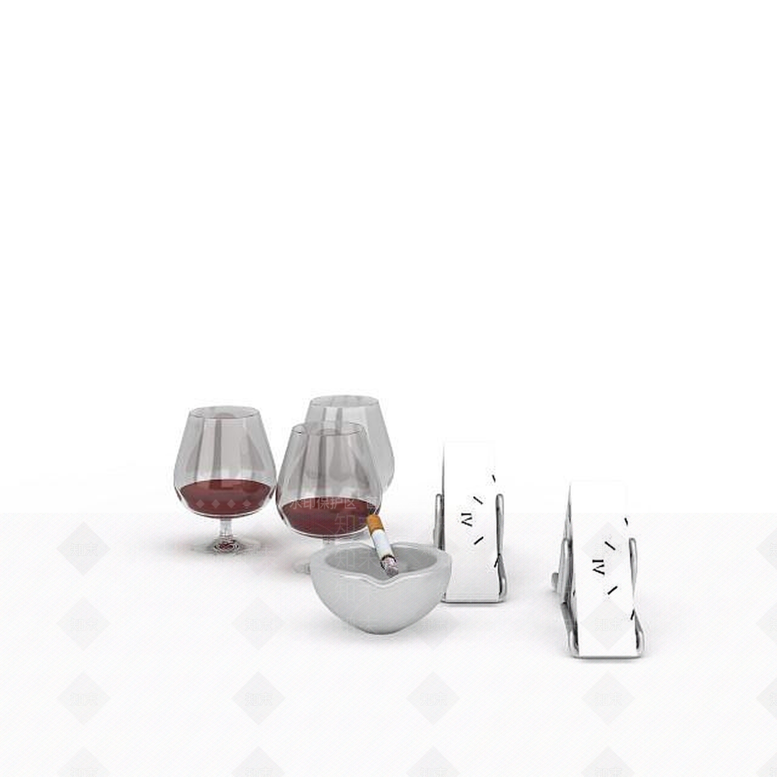 现代红酒酒杯3D模型下载【ID:1198873476】