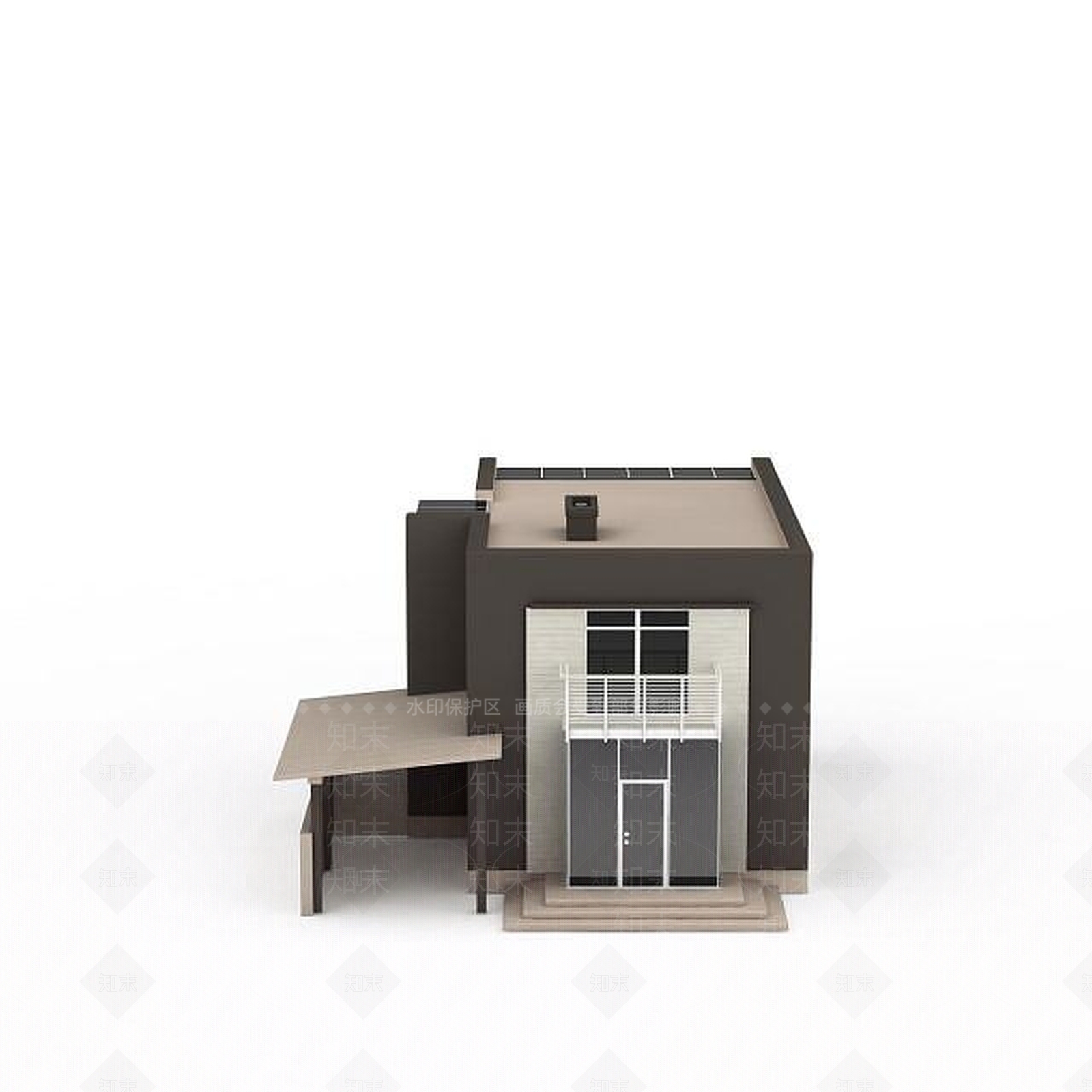 现代农村小别墅3D模型下载【ID:1198873661】
