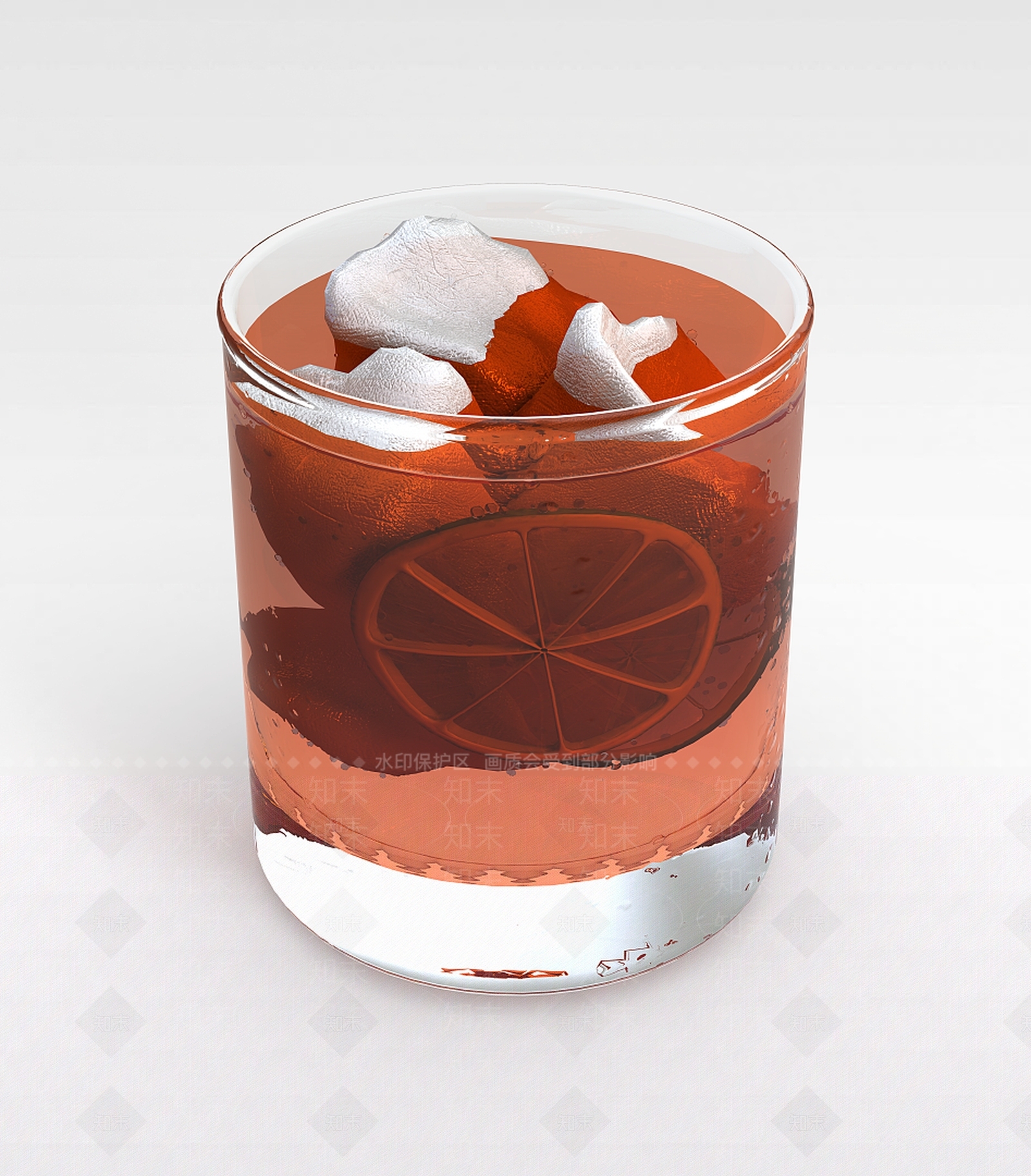 现代柠檬饮品3D模型下载【ID:1198875767】