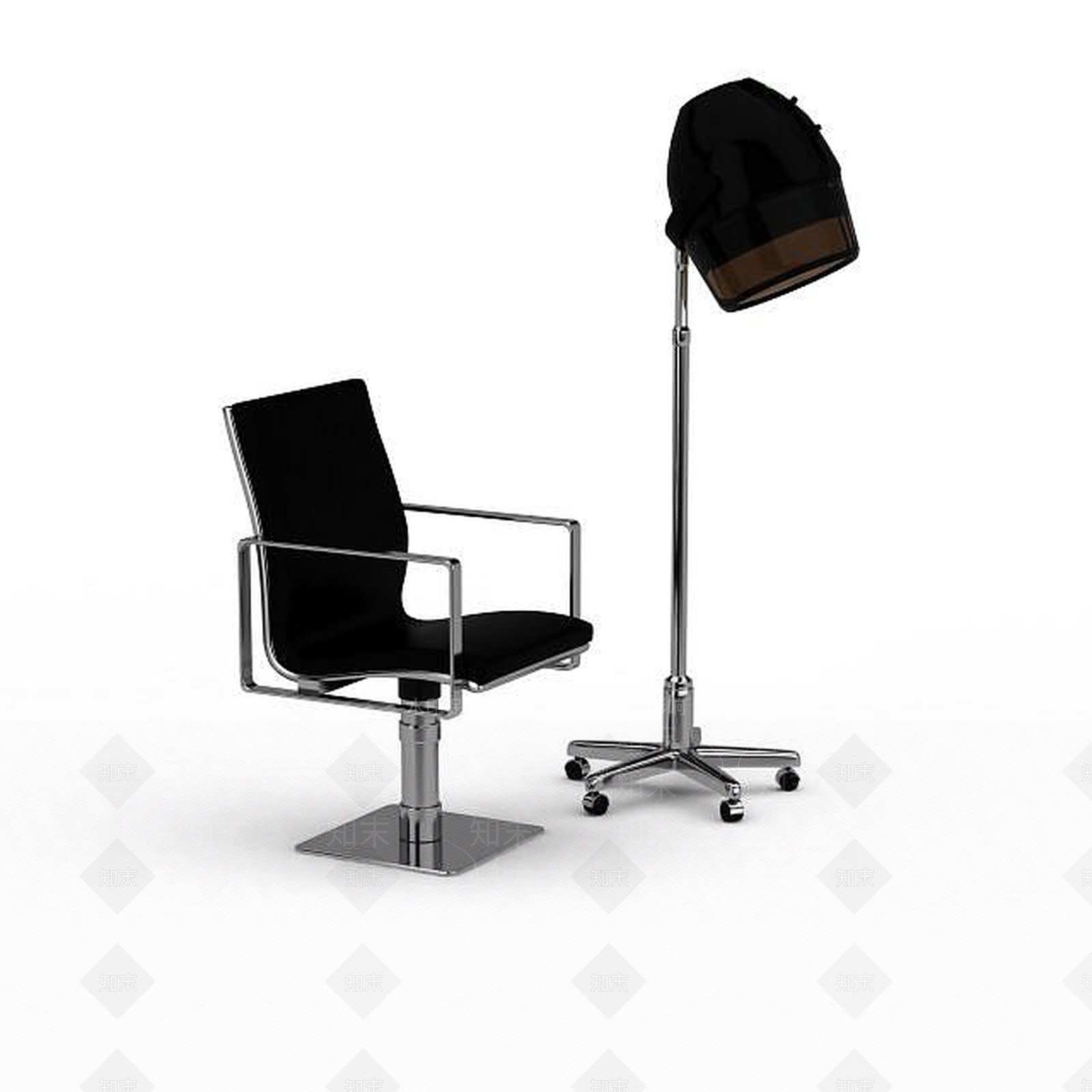 现代美发设备3D模型下载【ID:1198875921】