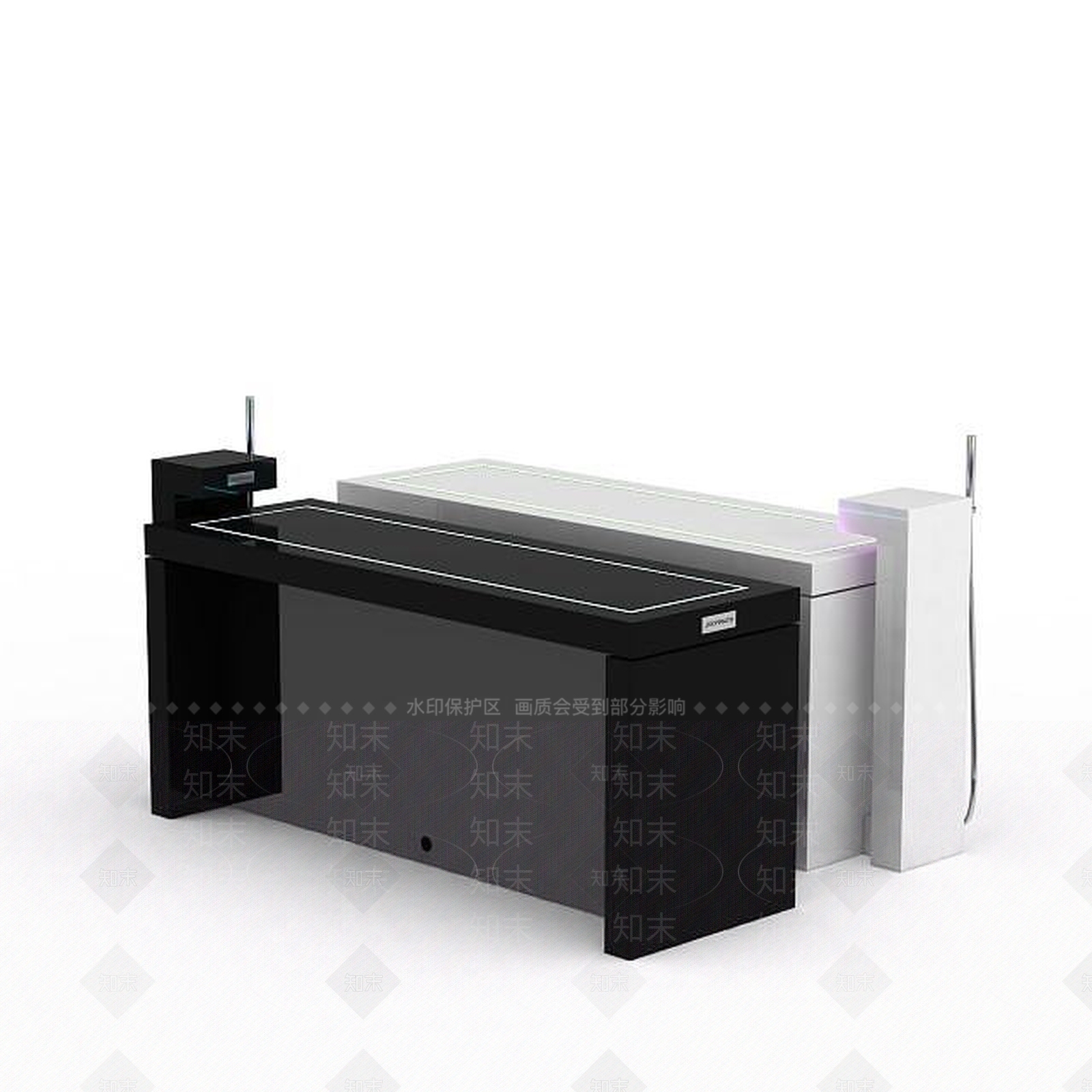 现代实验桌子3D模型下载【ID:1198876072】