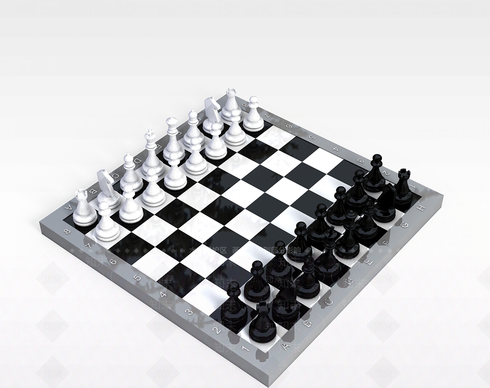 现代国际象棋3D模型下载【ID:1198876271】